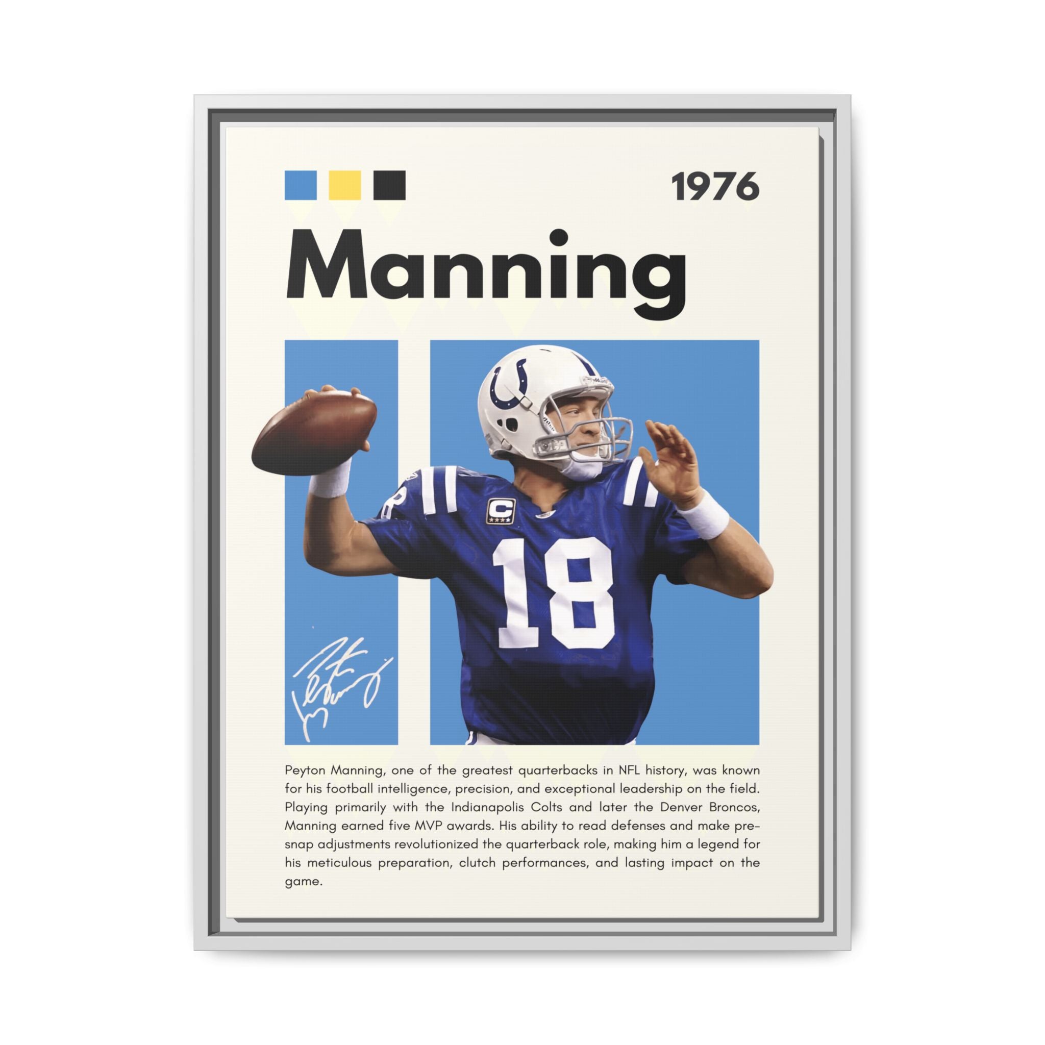 Peyton Manning: Gridiron Genius - Canvas Wall Art