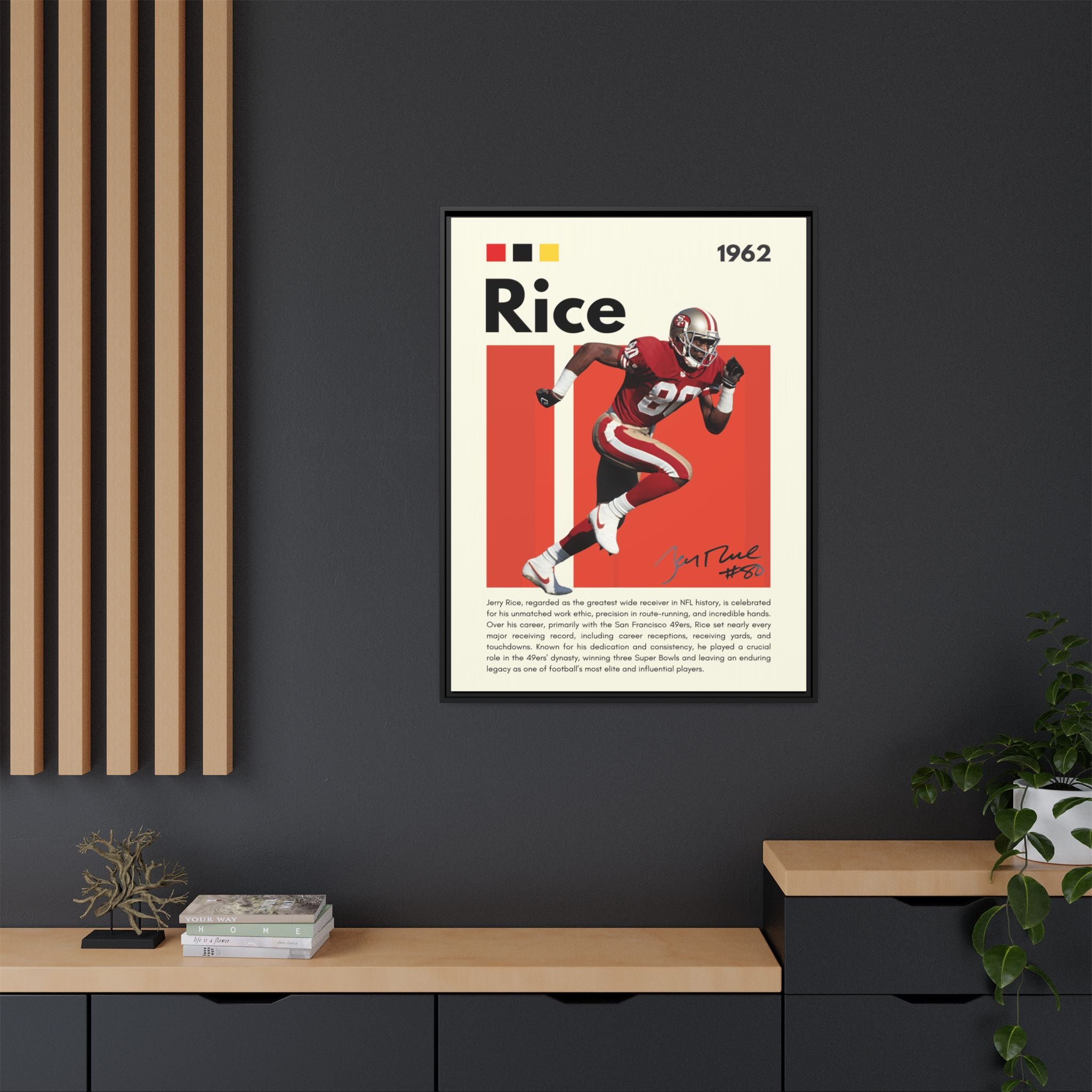 Jerry Rice: Gridiron Legend - Canvas Wall Art