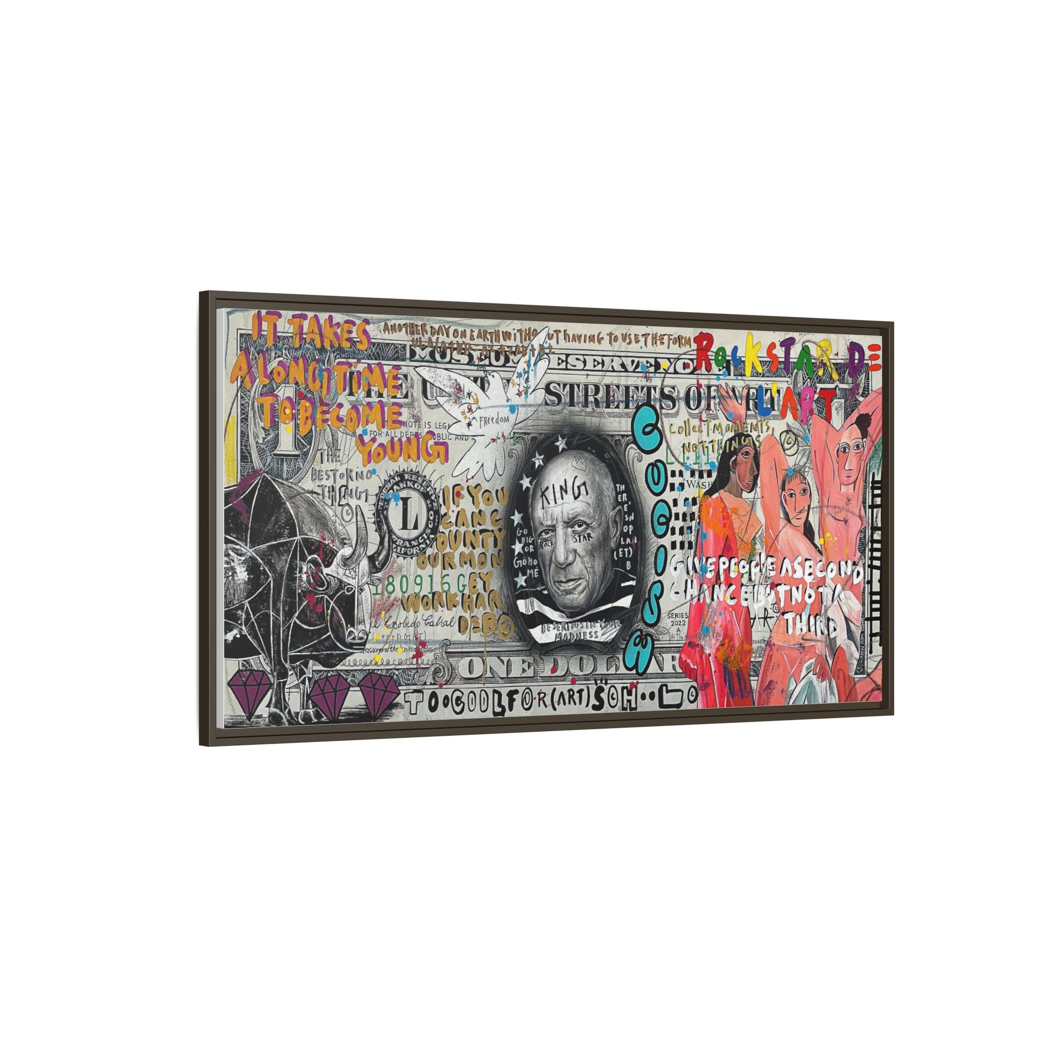 Cultural Remix: Pop Art Portrait, Street Art Legacy, Contemporary Expression - Canvas Wall Art