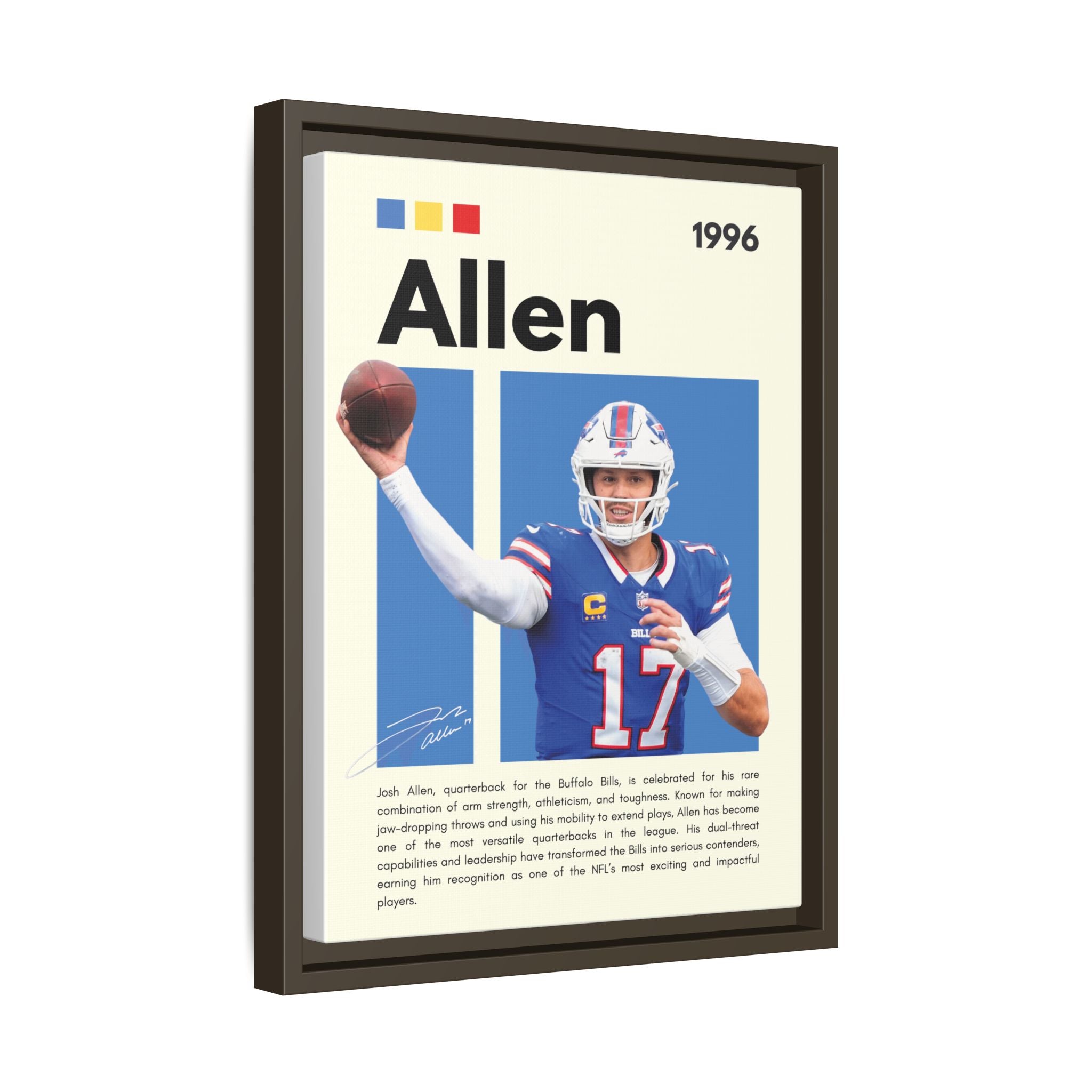 Josh Allen - Canvas Wall Art