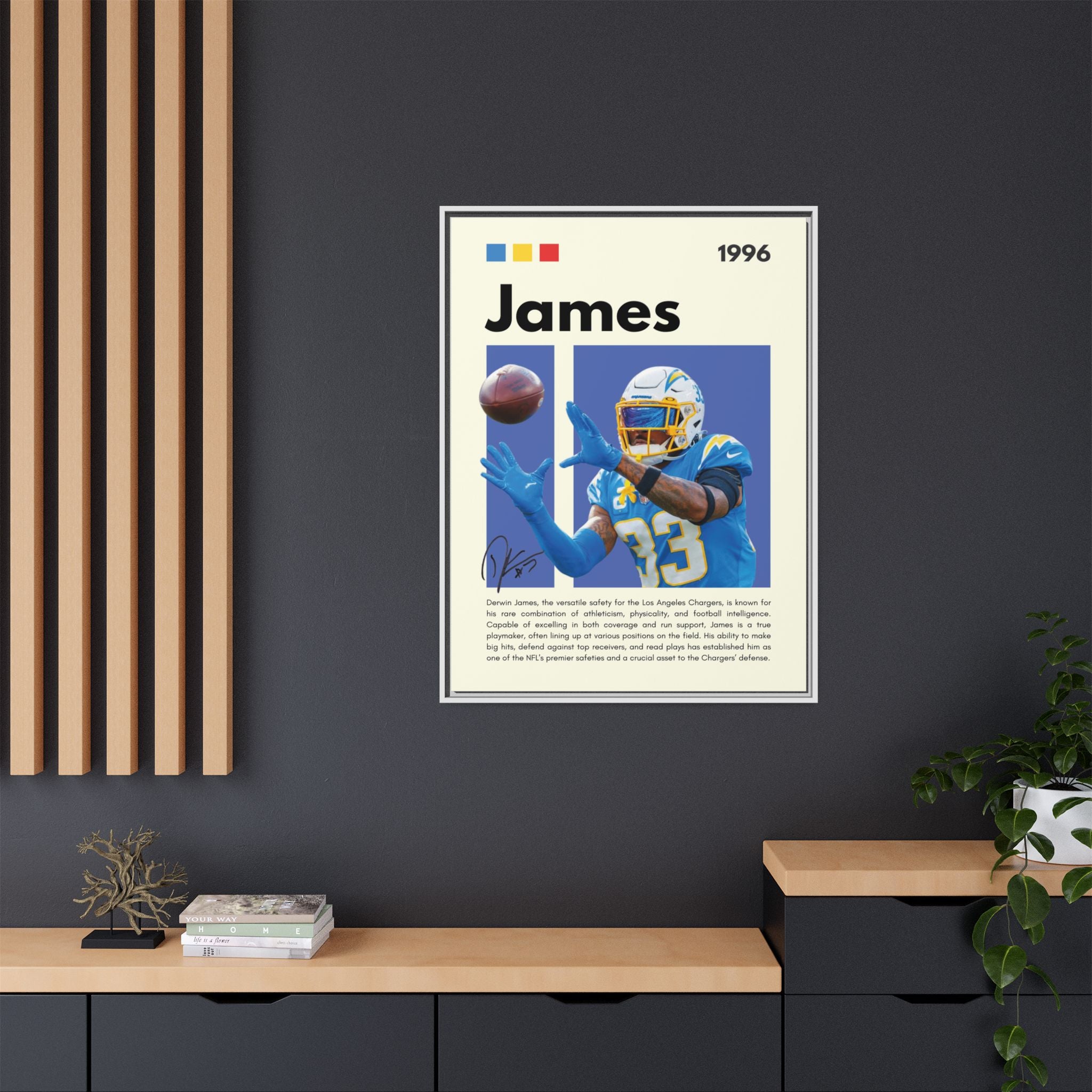 Derwin's Defensive Dominance - Canvas Wall Art
