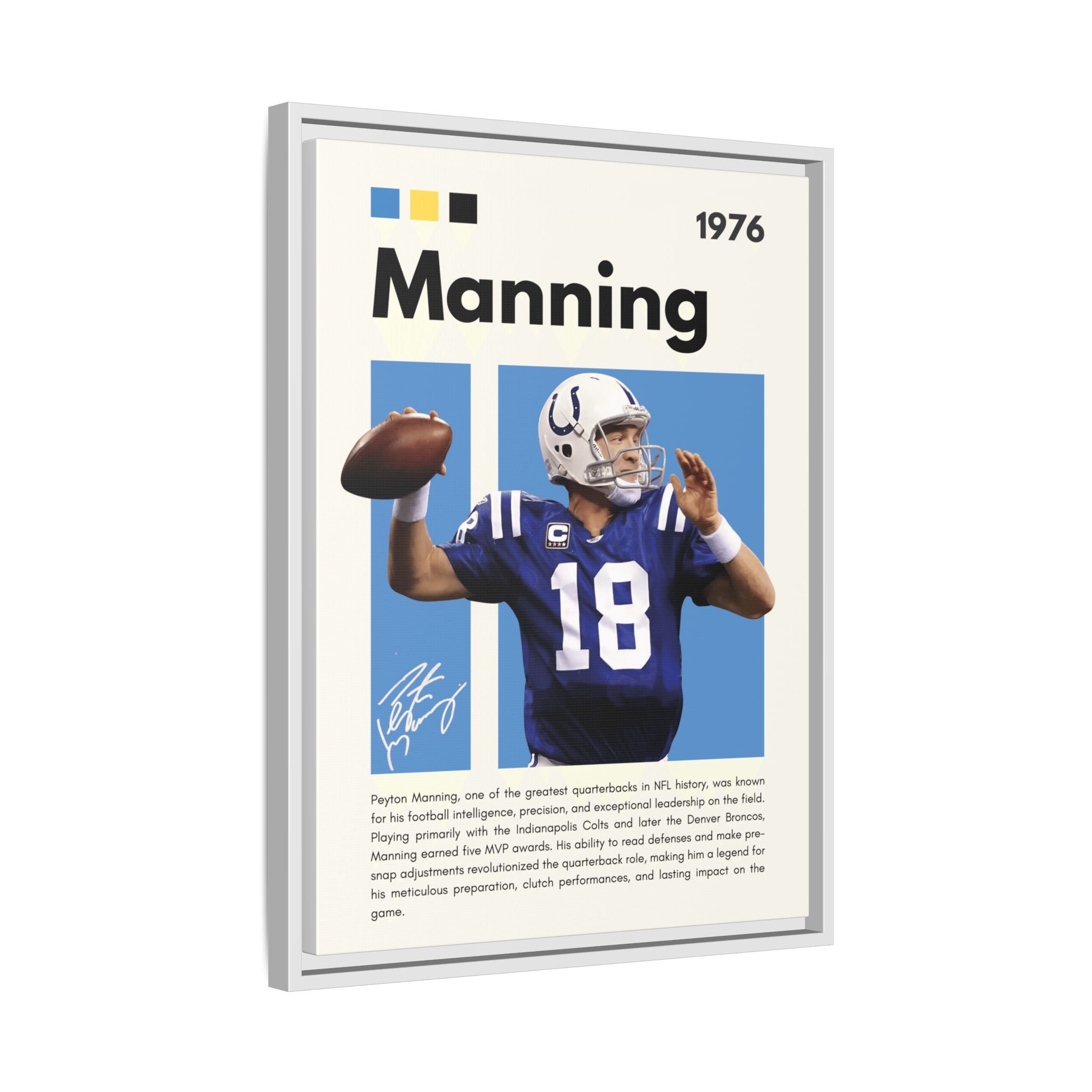 Peyton Manning: Gridiron Genius - Canvas Wall Art
