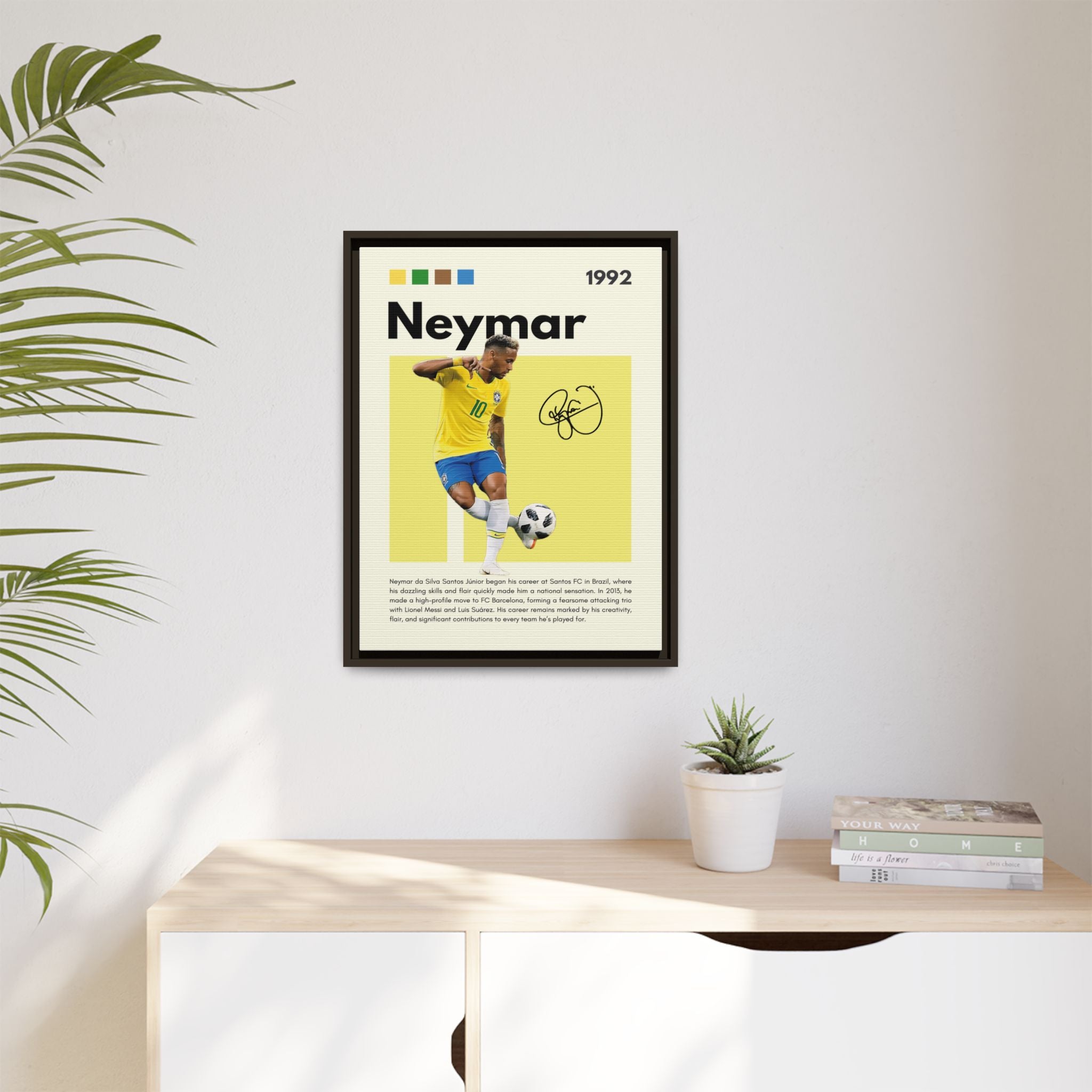 Neymar's Golden Moment - Canvas Wall Art