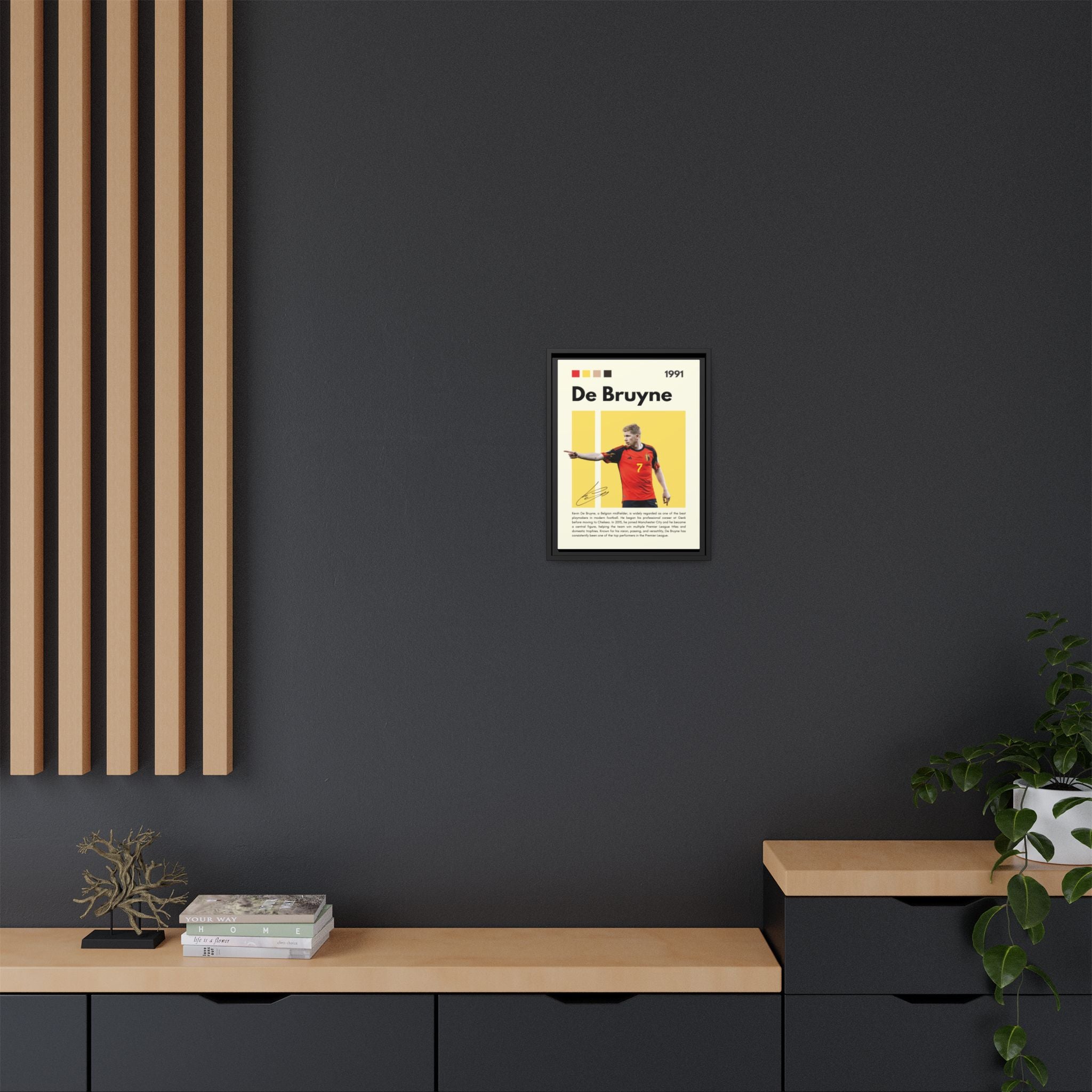 De Bruyne: Football's Maestro - Canvas Wall Art