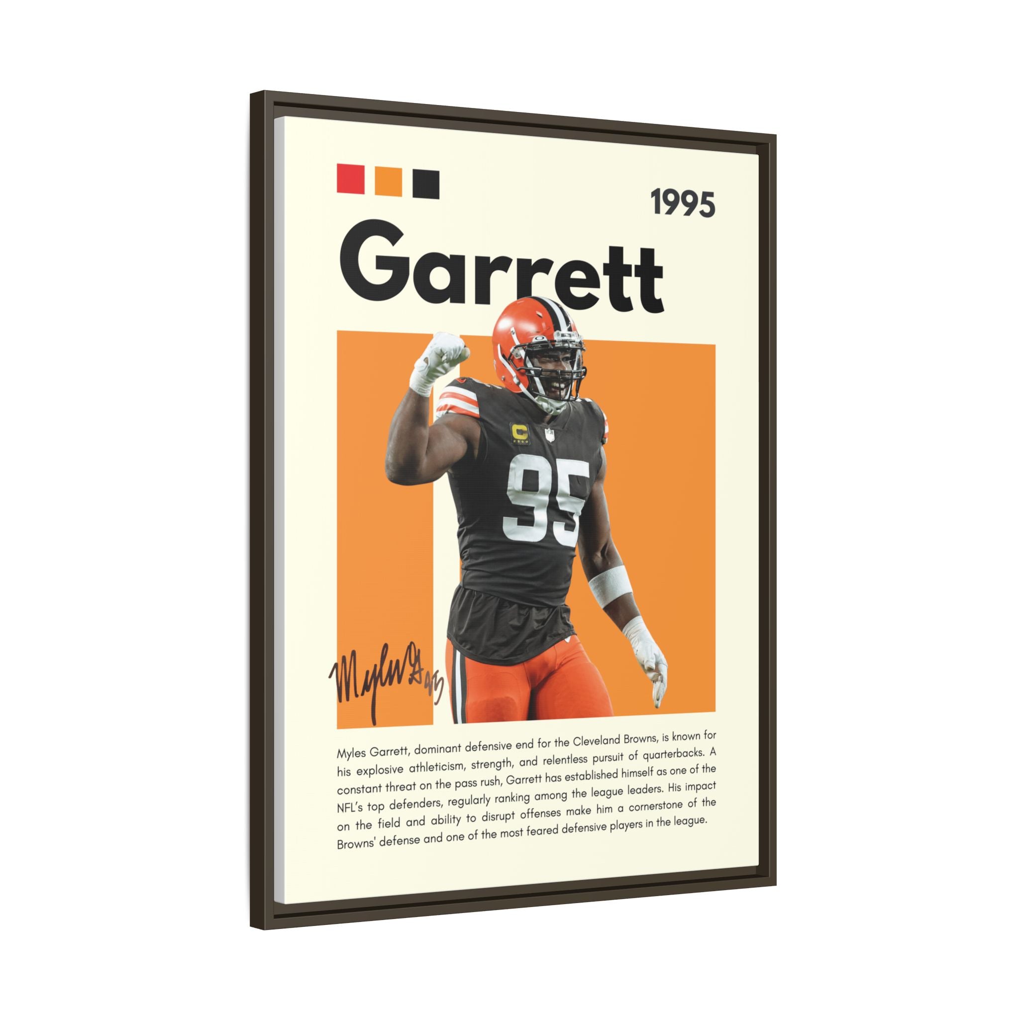 Myles Garrett: Beast of the Browns - Canvas Wall Art
