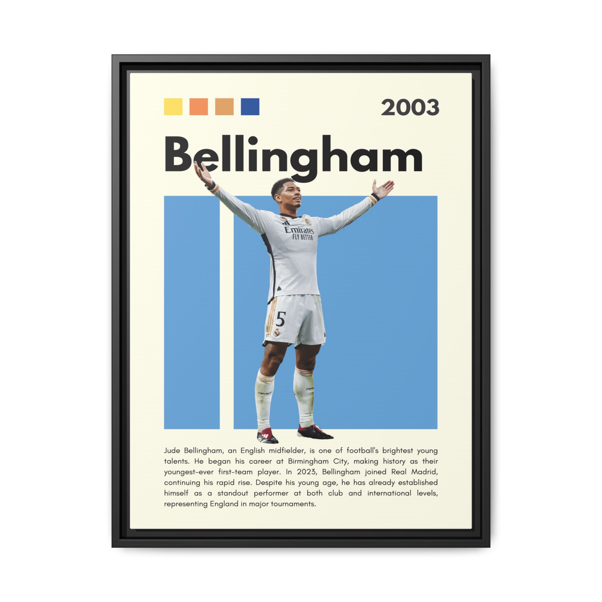 Jude Bellingham: Rising Star - Canvas Wall Art