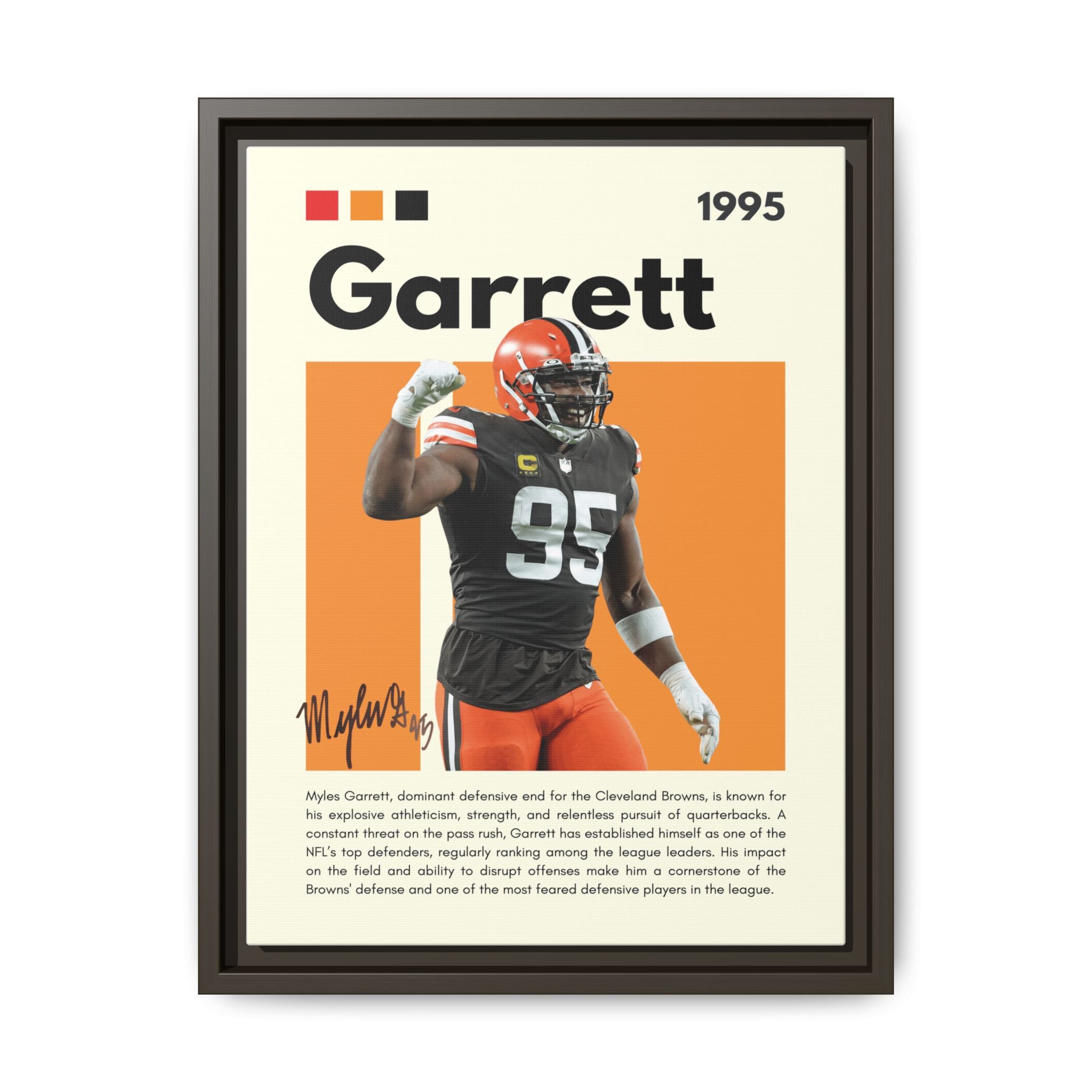 Myles Garrett: Beast of the Browns - Canvas Wall Art