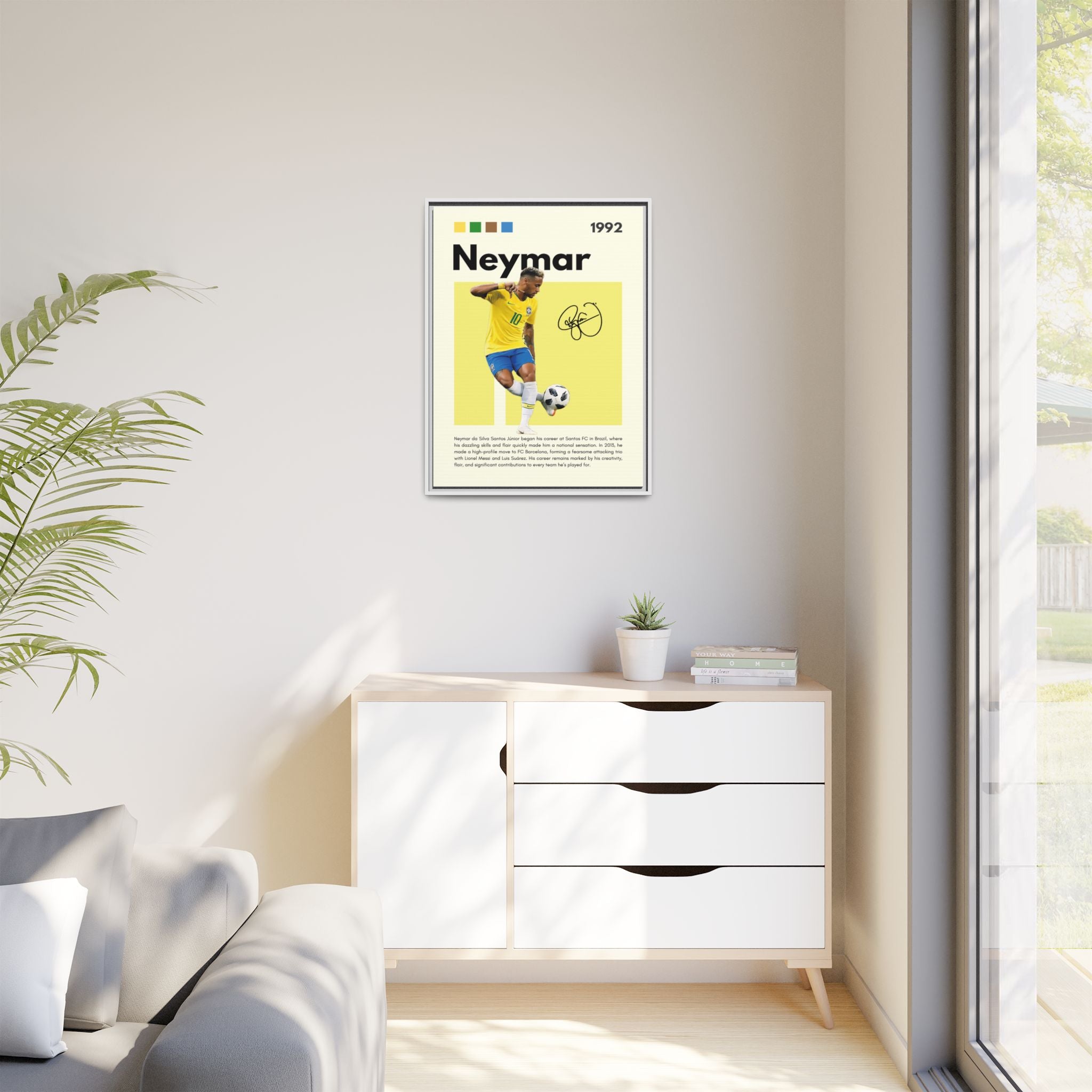 Neymar's Golden Moment - Canvas Wall Art