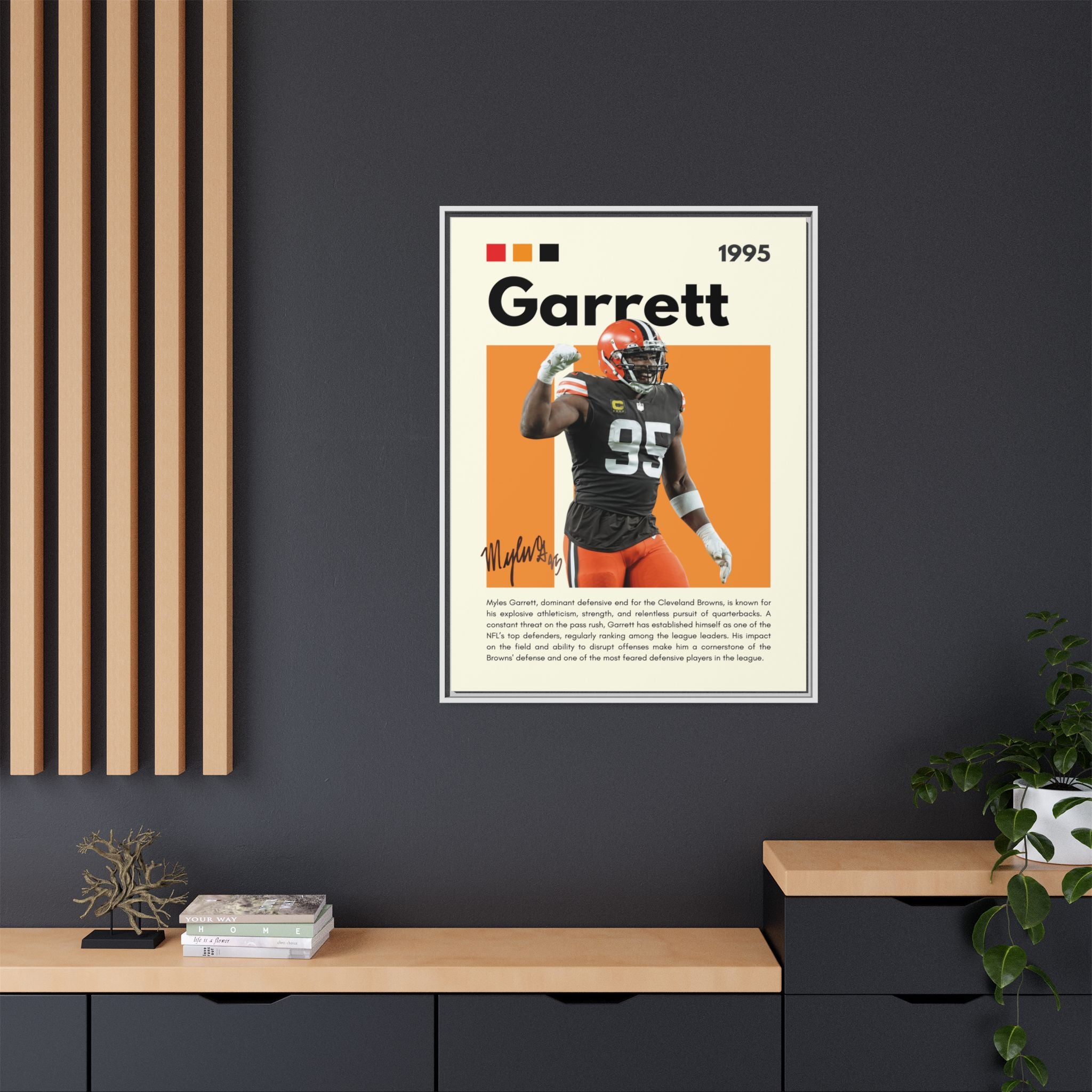 Myles Garrett: Beast of the Browns - Canvas Wall Art