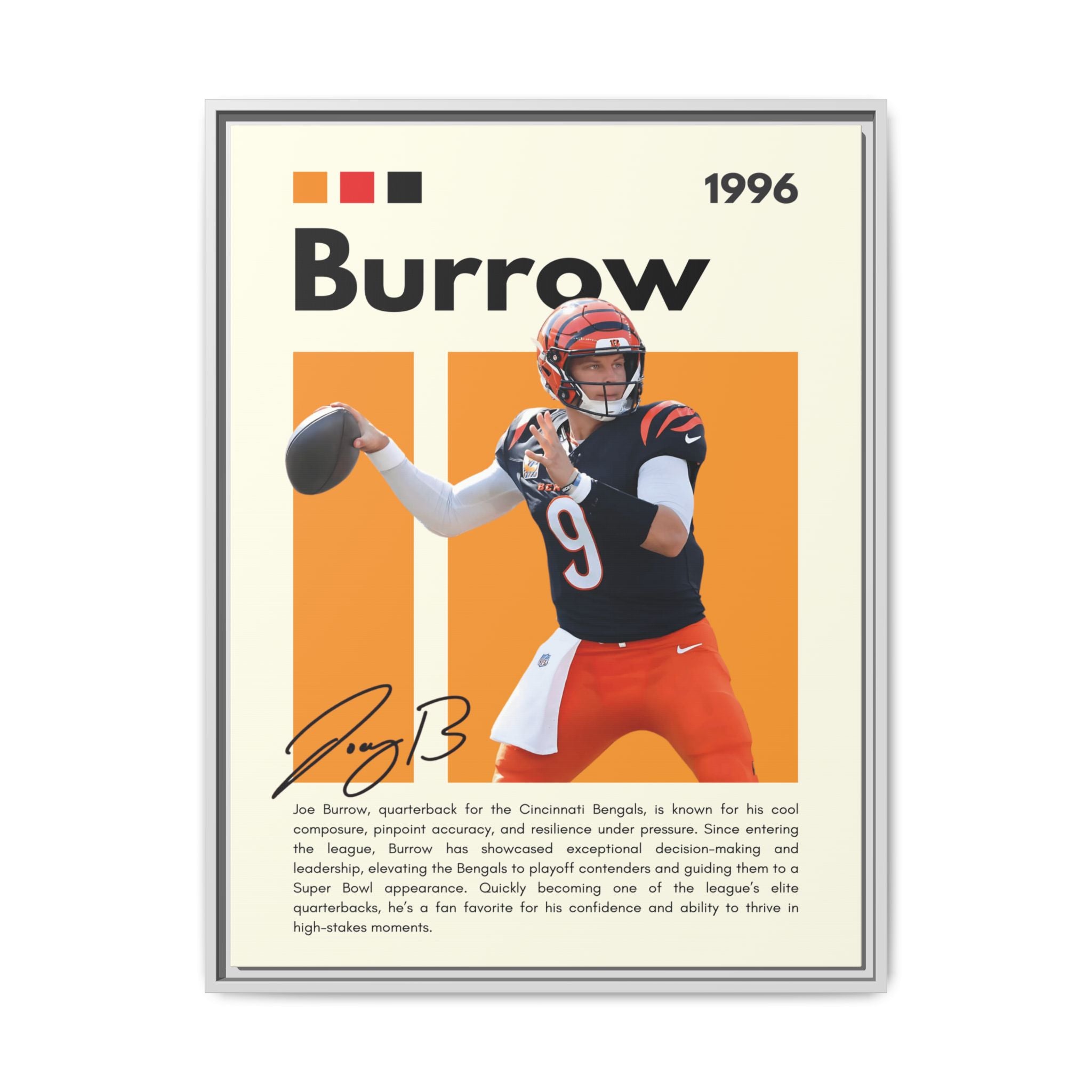 Bengals Blaze - Canvas Wall Art