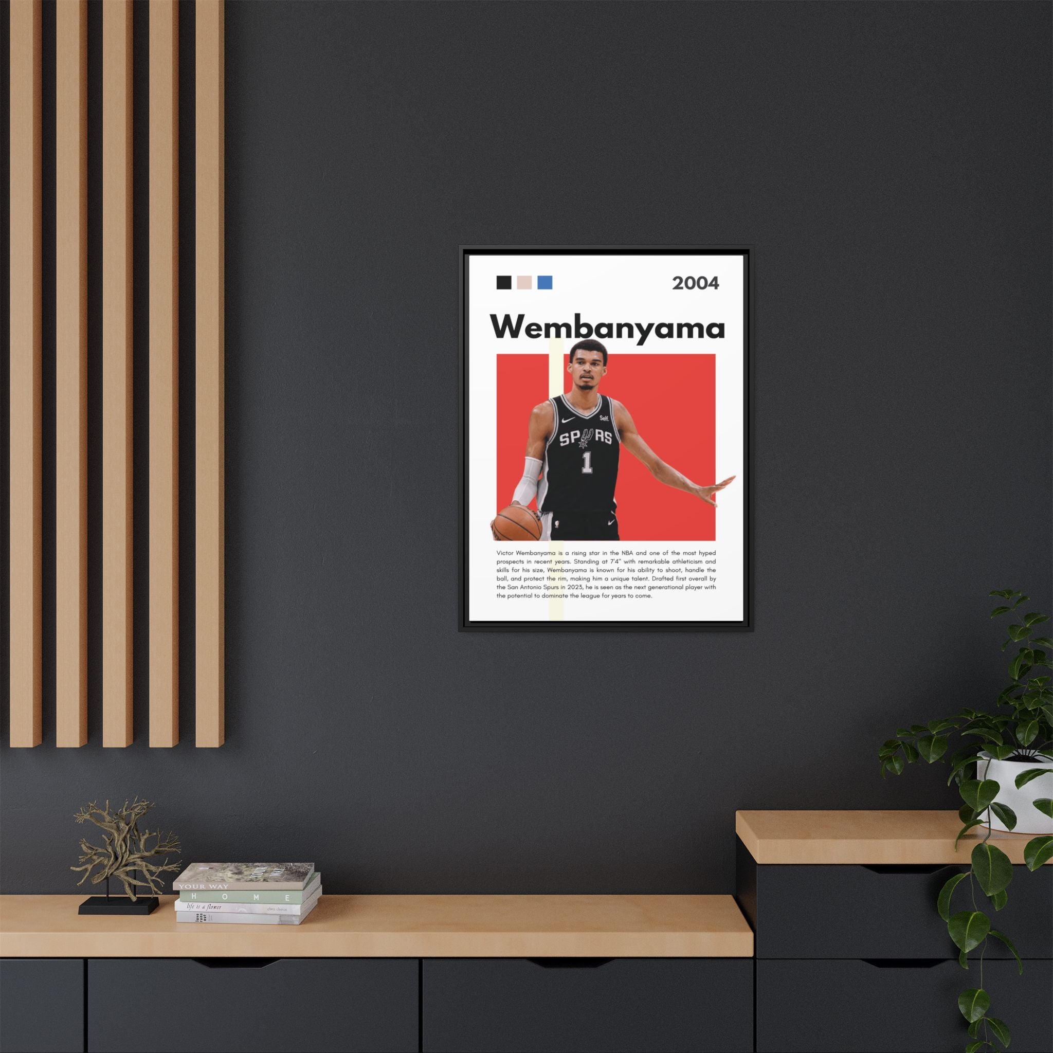 Wembanyama Rising - Canvas Wall Art