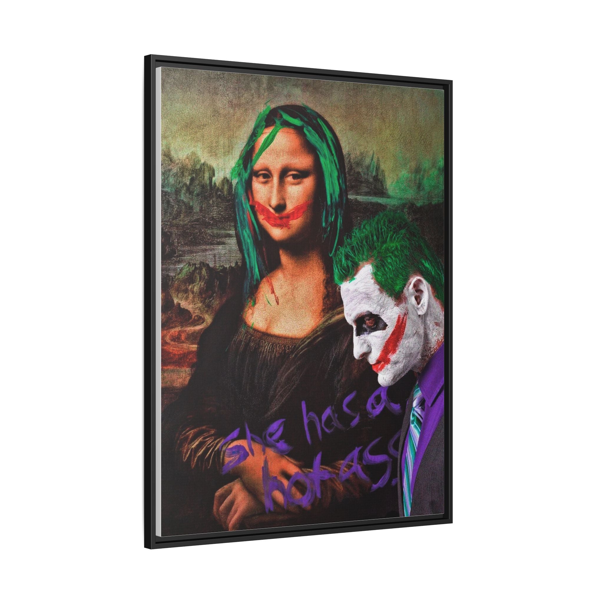 Mona Lisa Metamorphosis: Pop Culture Remix, Comic Book Reimagining - Canvas Wall Art