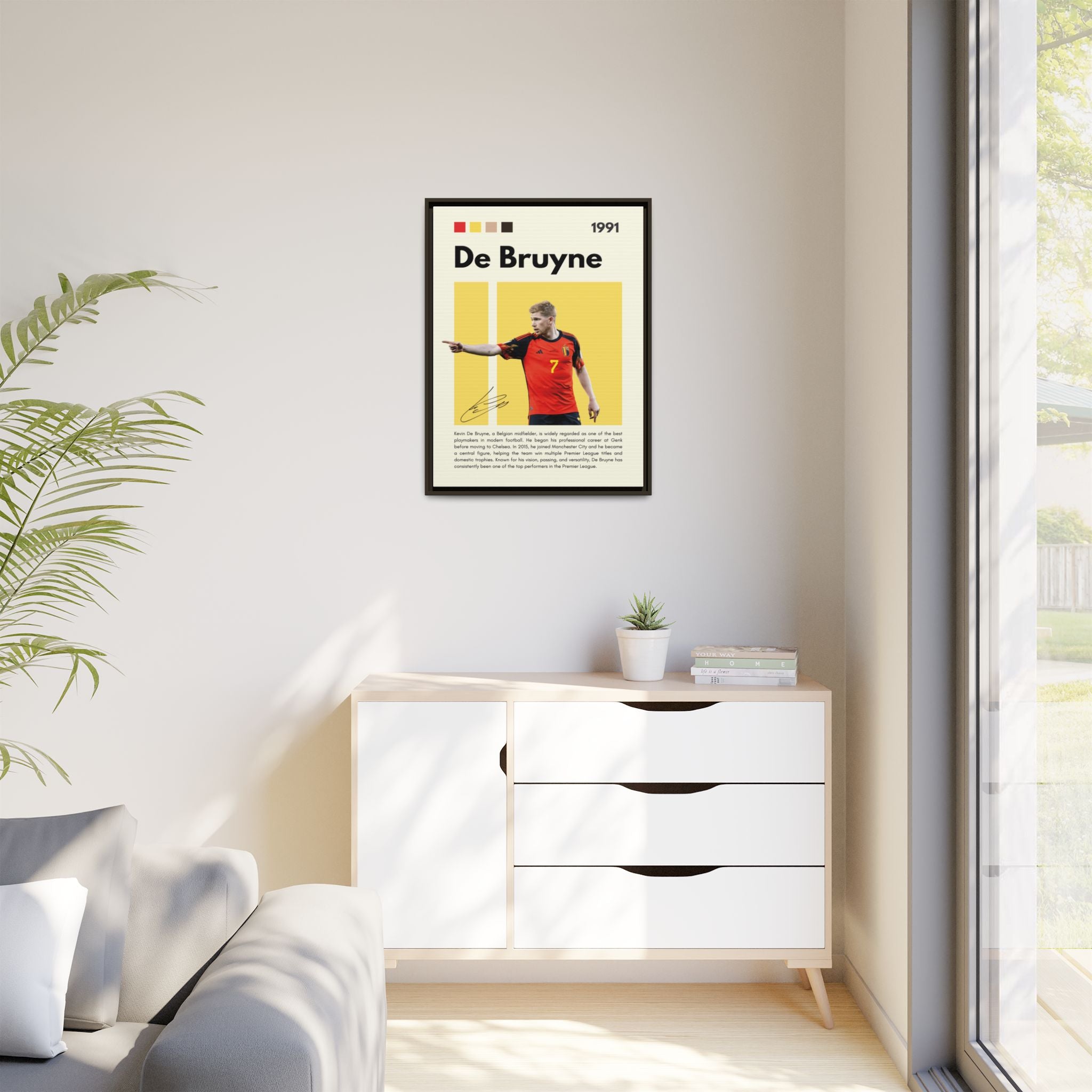 De Bruyne: Football's Maestro - Canvas Wall Art
