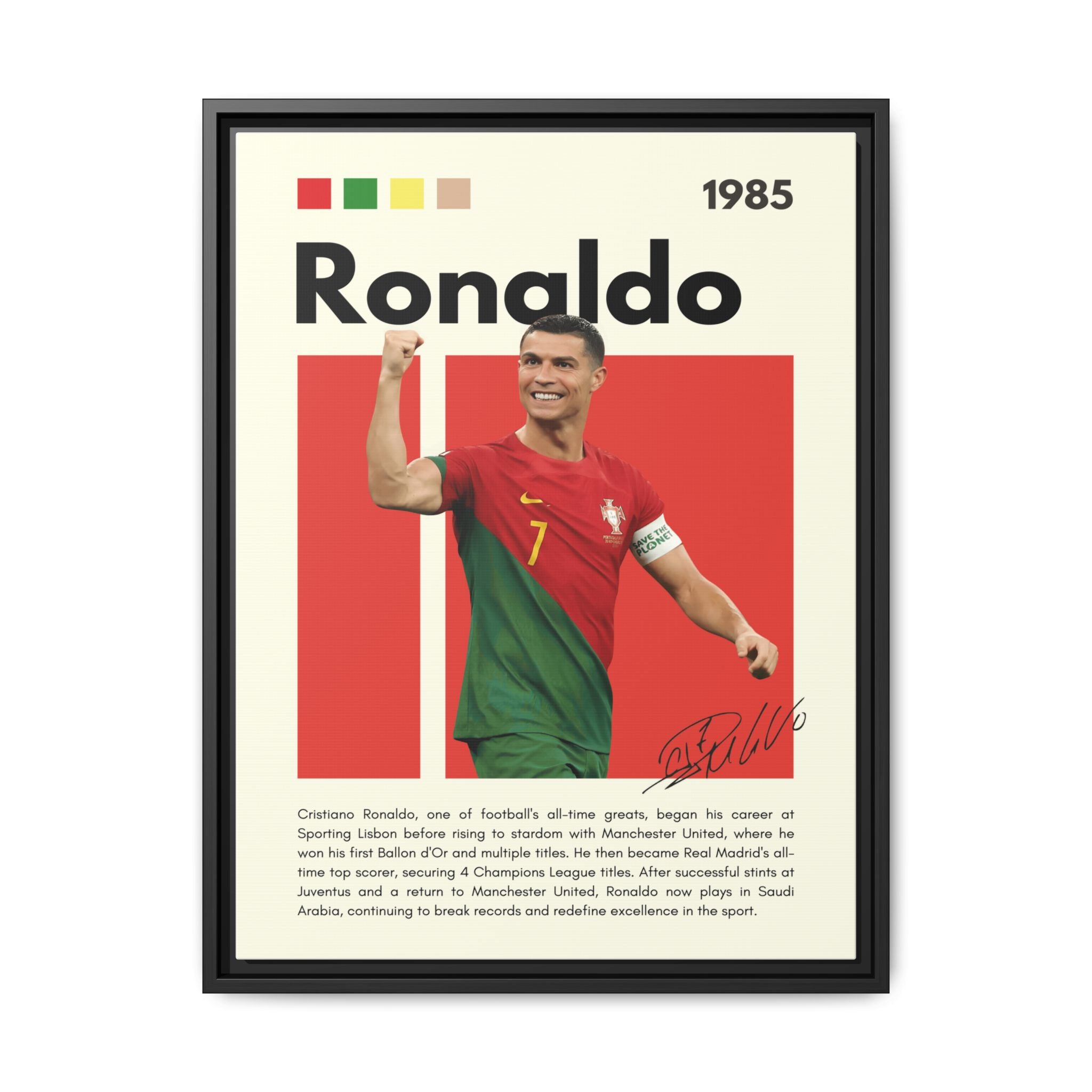 Ronaldo: King of Football - Canvas Wall Art
