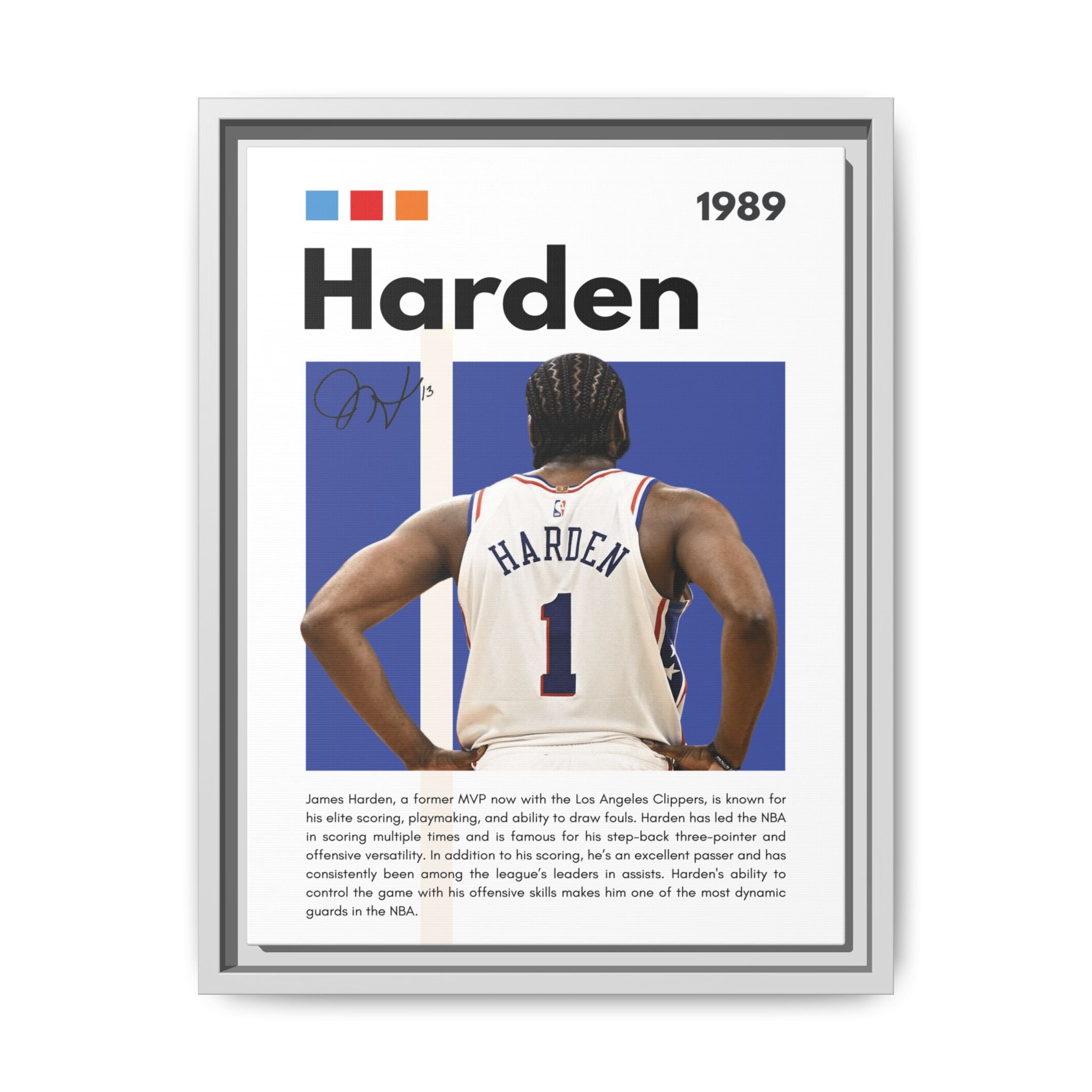 Harden's Stride - Canvas Wall Art