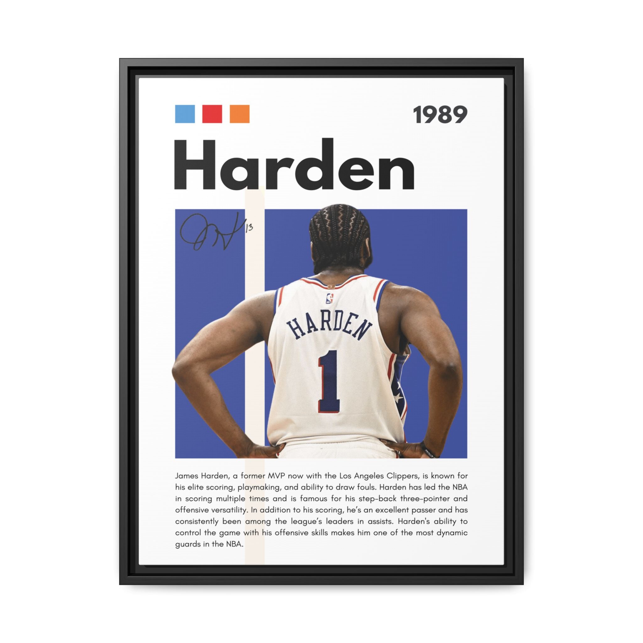Harden's Stride - Canvas Wall Art
