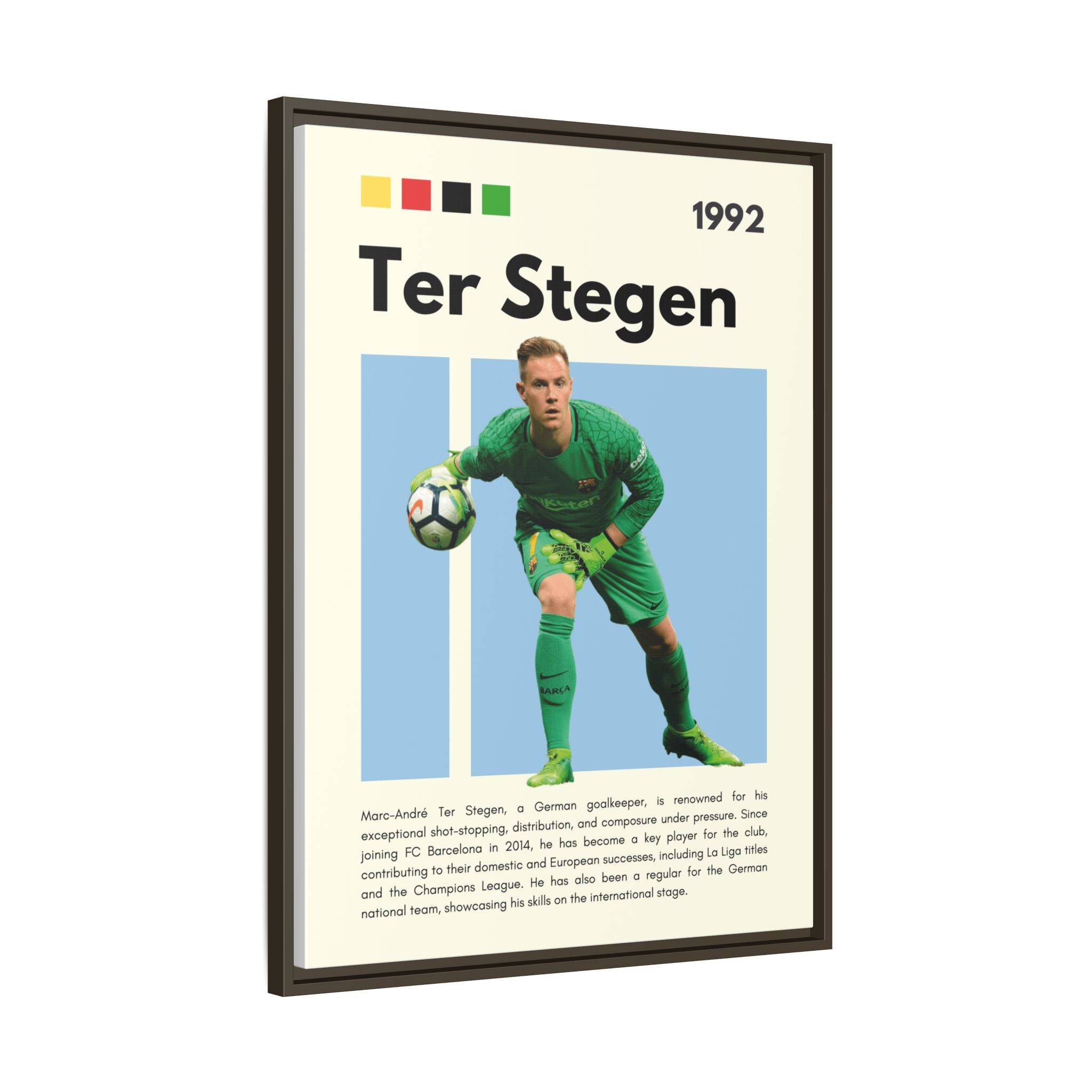 Ter Stegen: Guardian of Barcelona - Canvas Wall Art