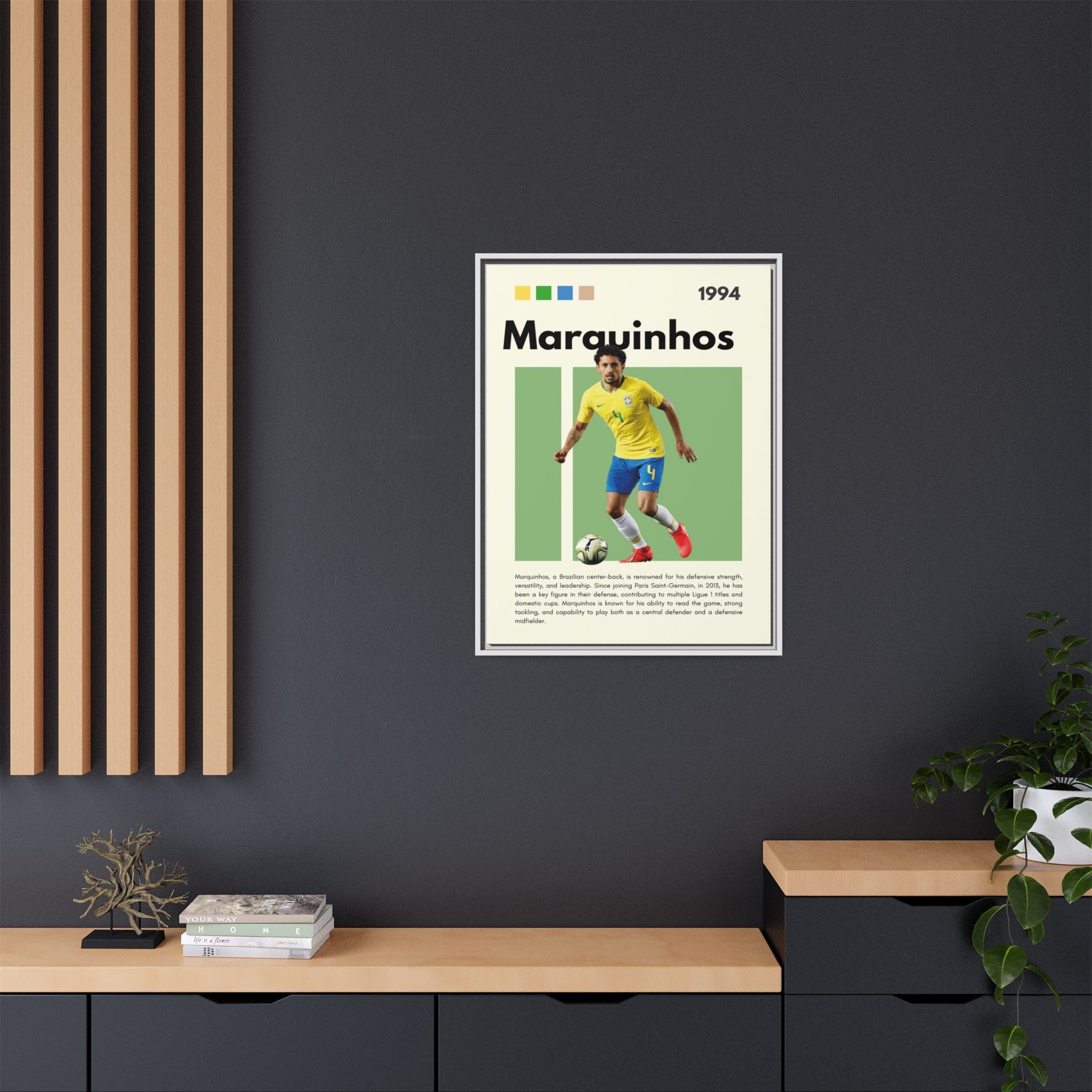 Marquinhos: Defensive Maestro - Canvas Wall Art