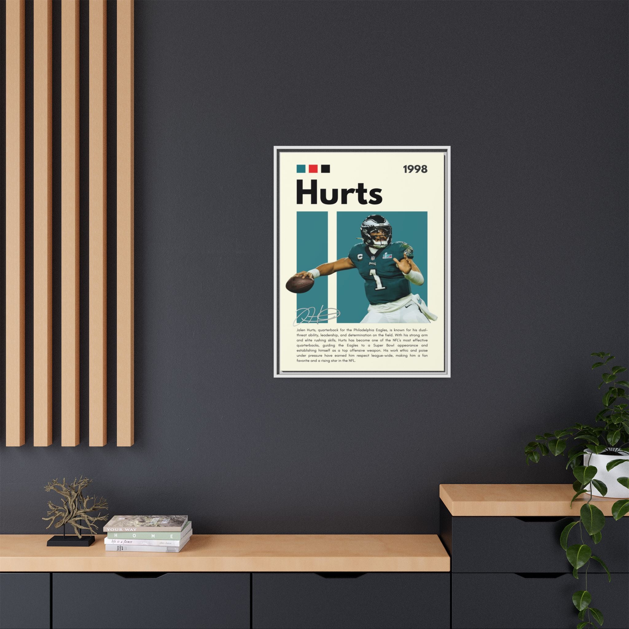Quarterback's Triumph - Canvas Wall Art
