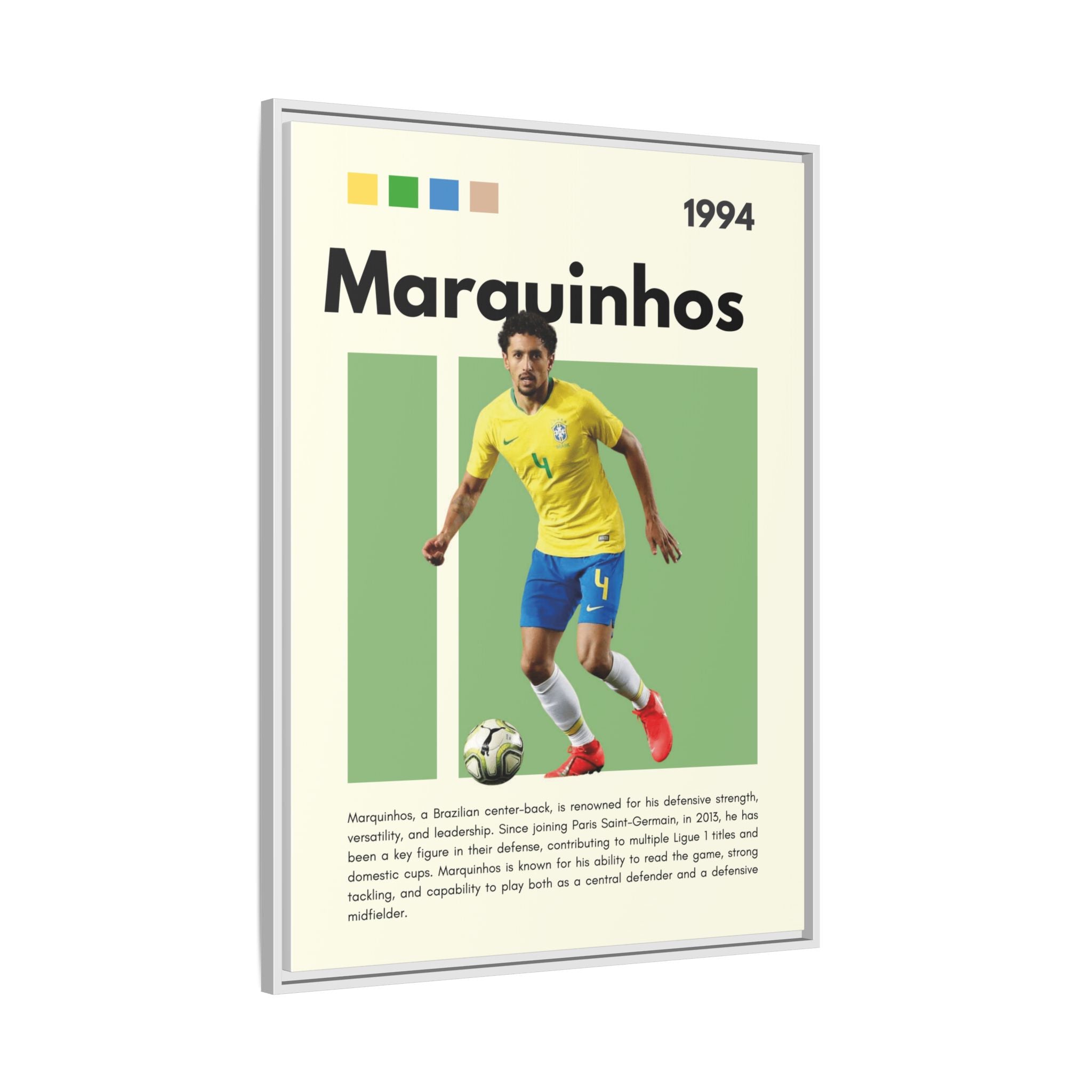 Marquinhos: Defensive Maestro - Canvas Wall Art