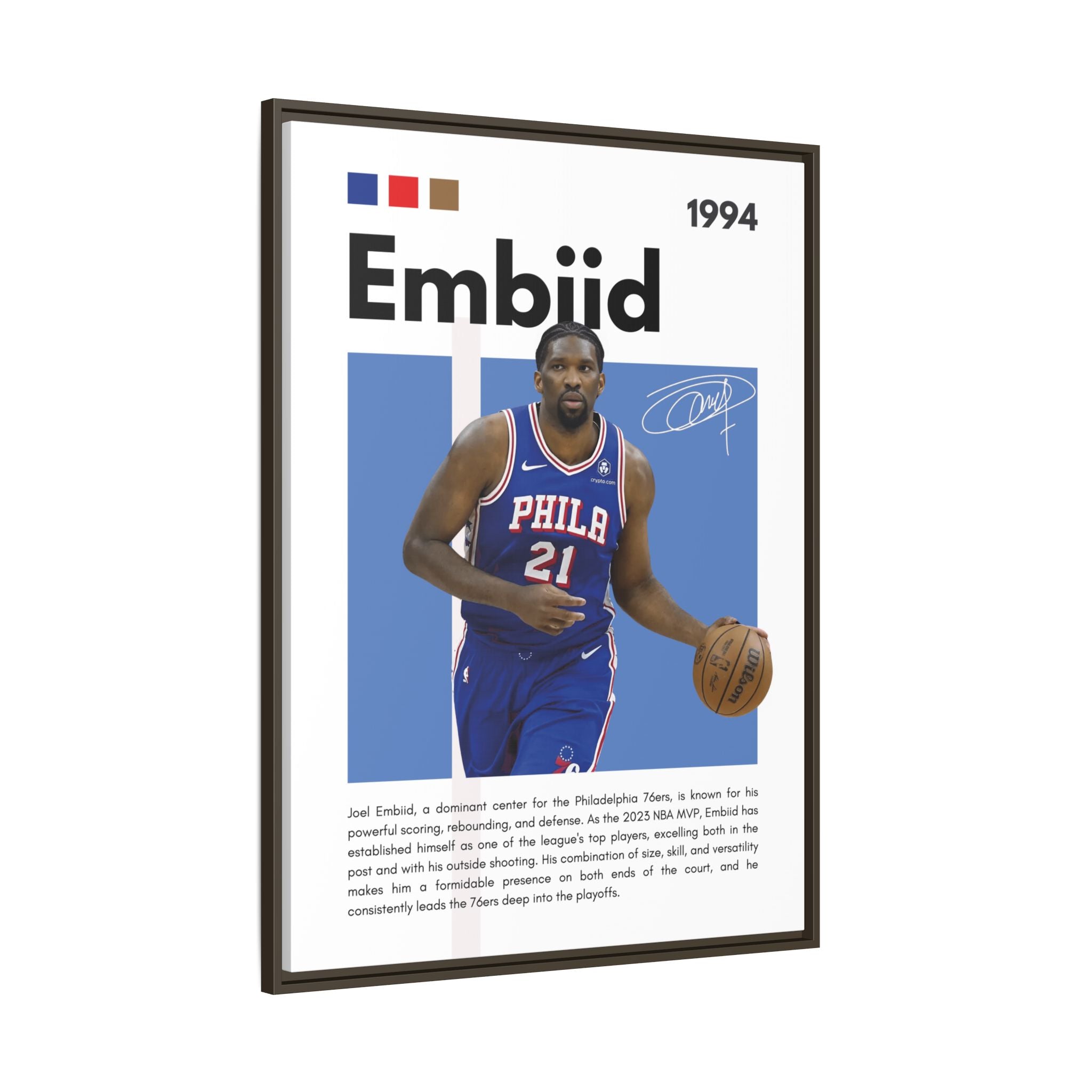 Embiid MVP - Canvas Wall Art