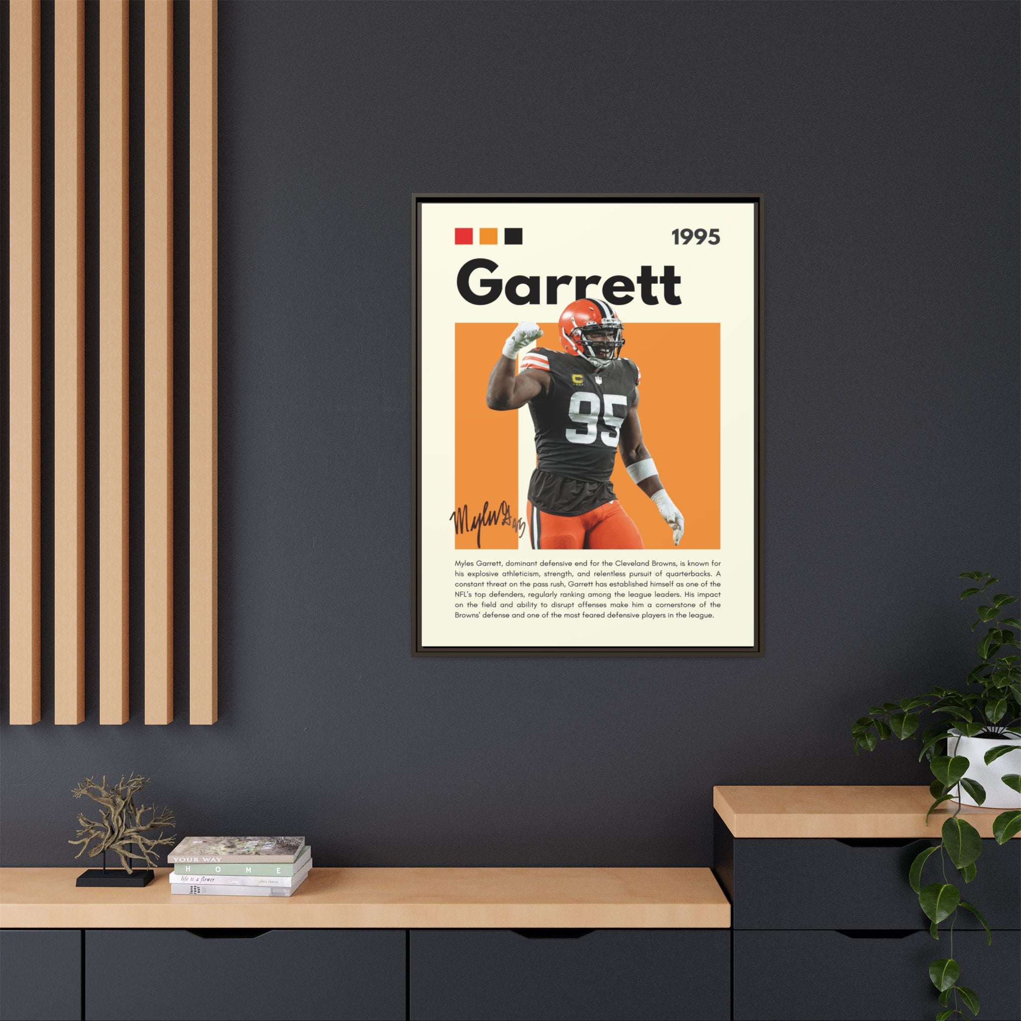 Myles Garrett: Beast of the Browns - Canvas Wall Art