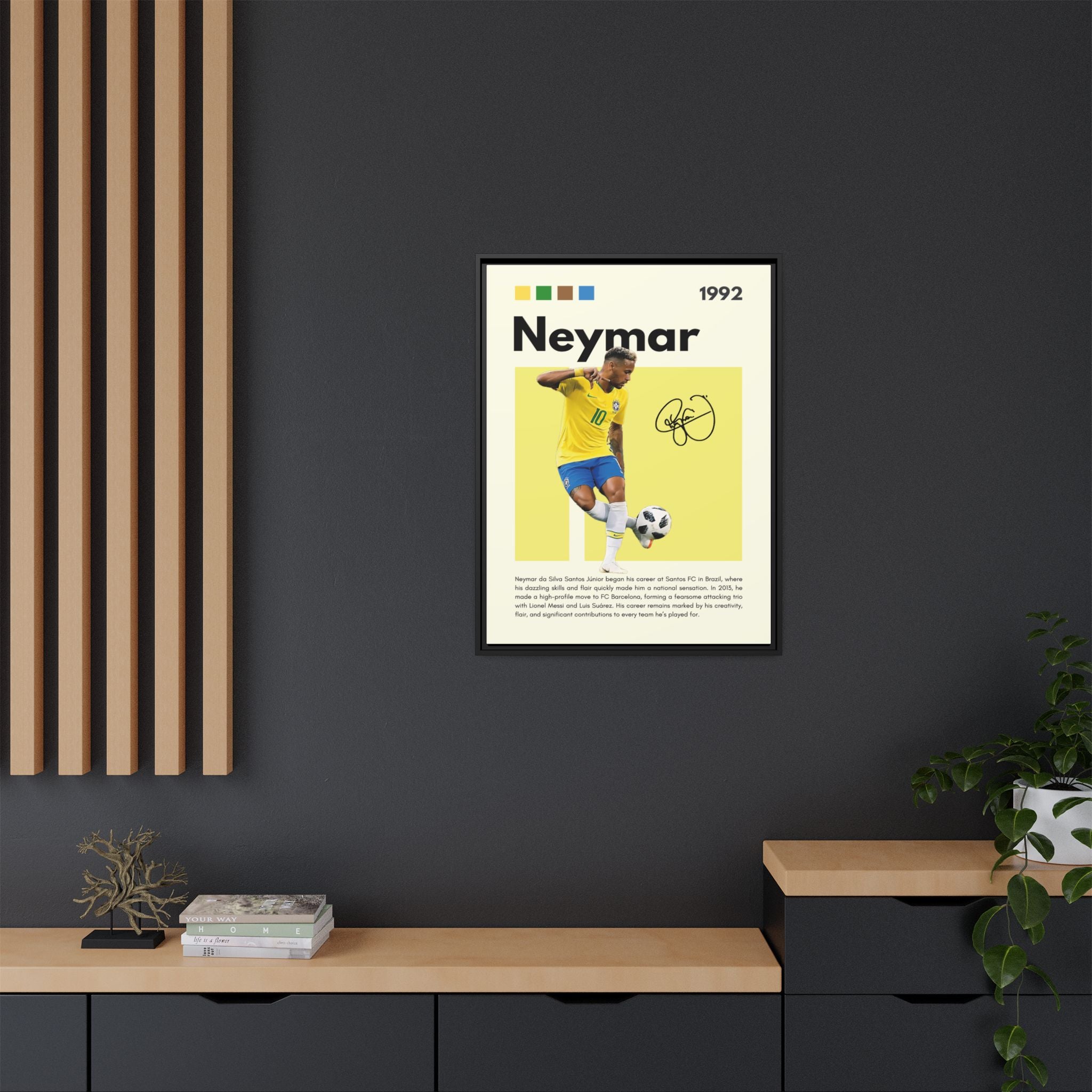 Neymar's Golden Moment - Canvas Wall Art