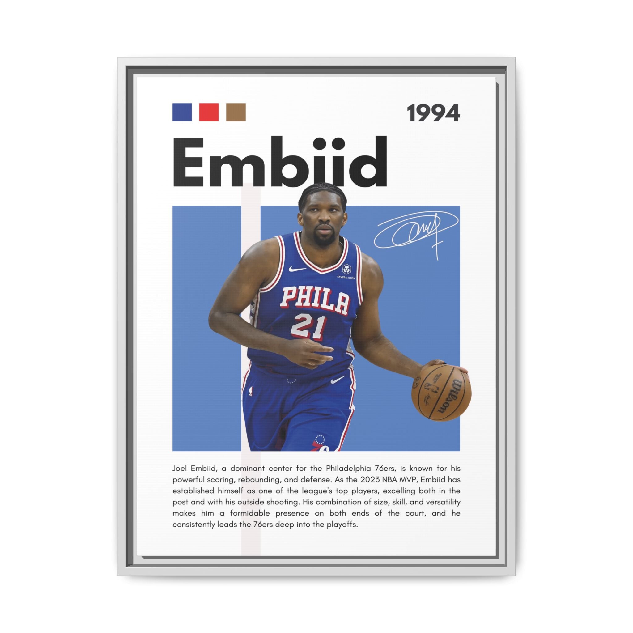 Embiid MVP - Canvas Wall Art