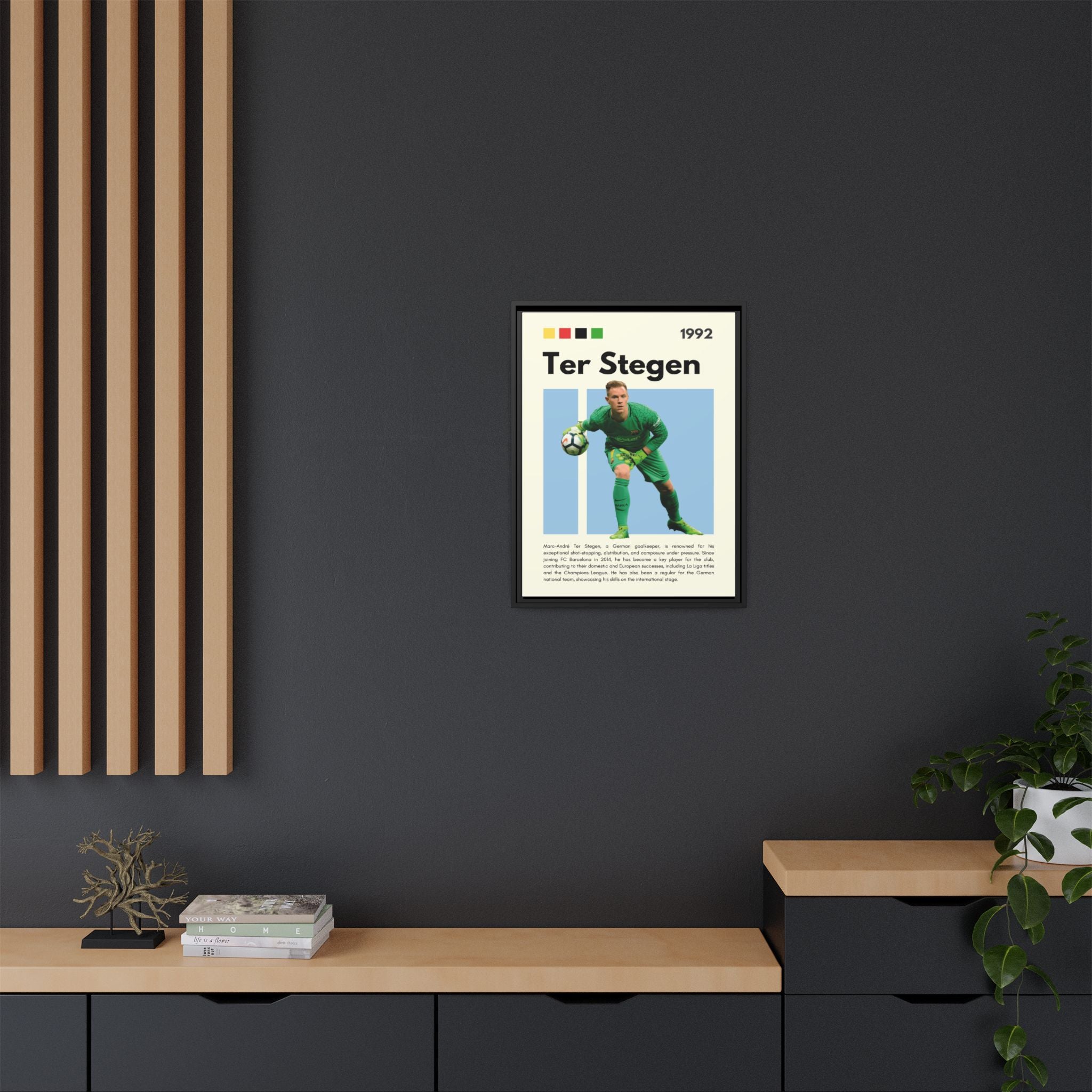 Ter Stegen: Guardian of Barcelona - Canvas Wall Art