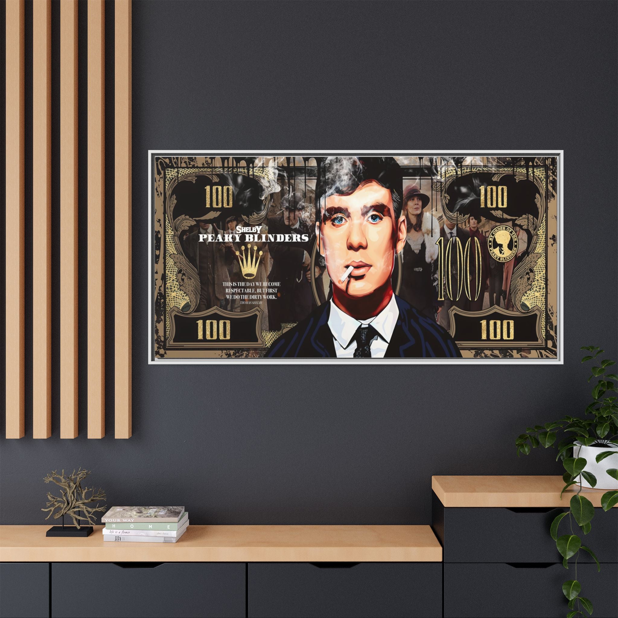 Peaky Blinders Reign: Shelby Empire Rising, Vintage Gangster Art Portrait - Canvas Wall Art