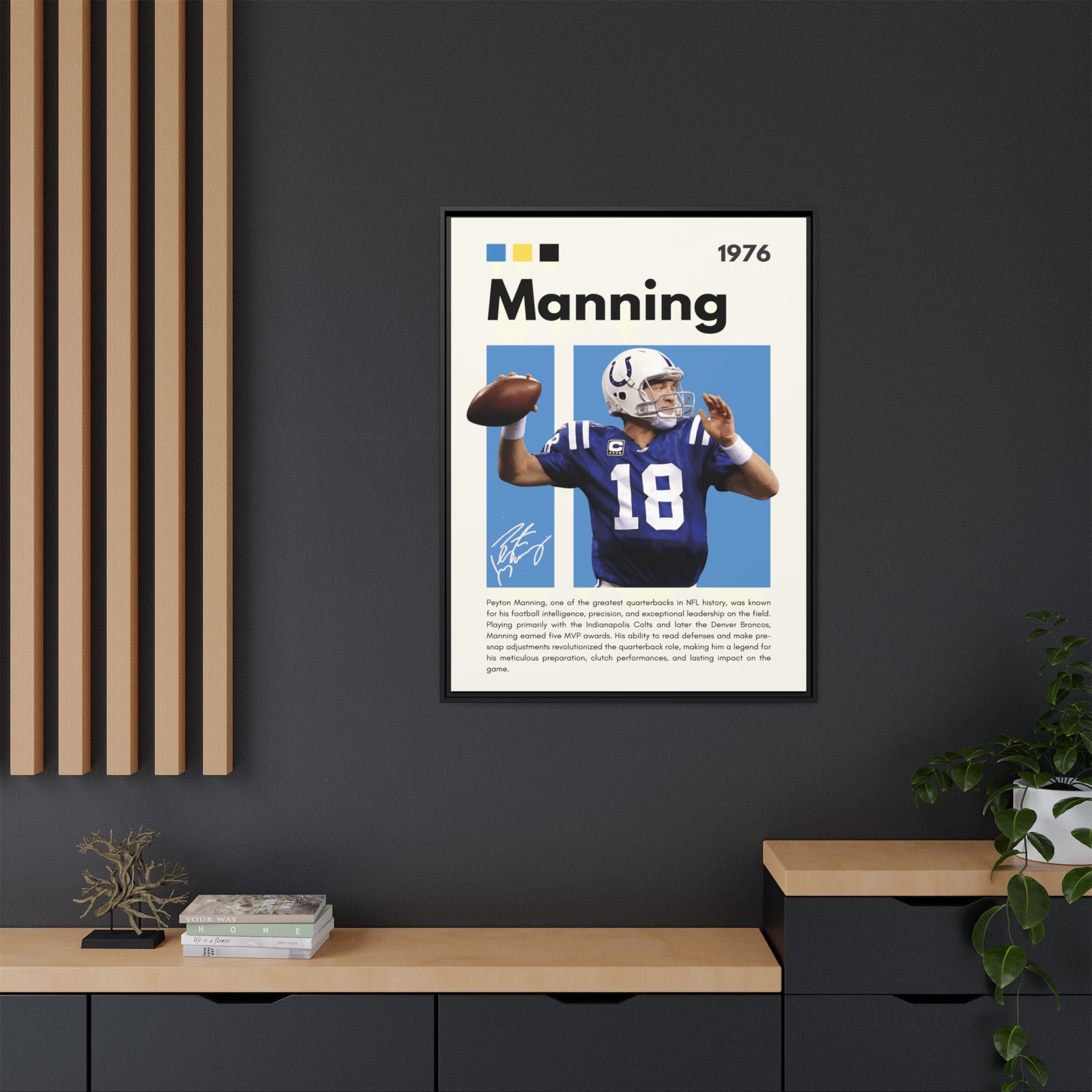 Peyton Manning: Gridiron Genius - Canvas Wall Art