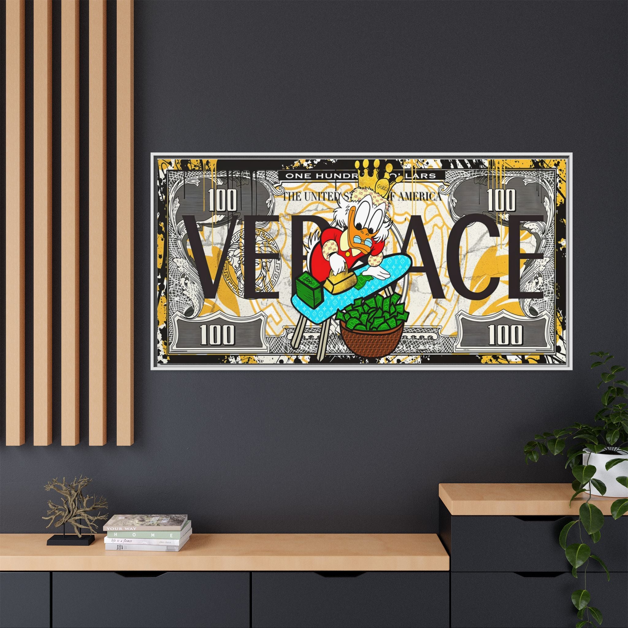 Duckonomics: Pop Art Currency Remix, Urban Financial Whimsy - Canvas Wall Art