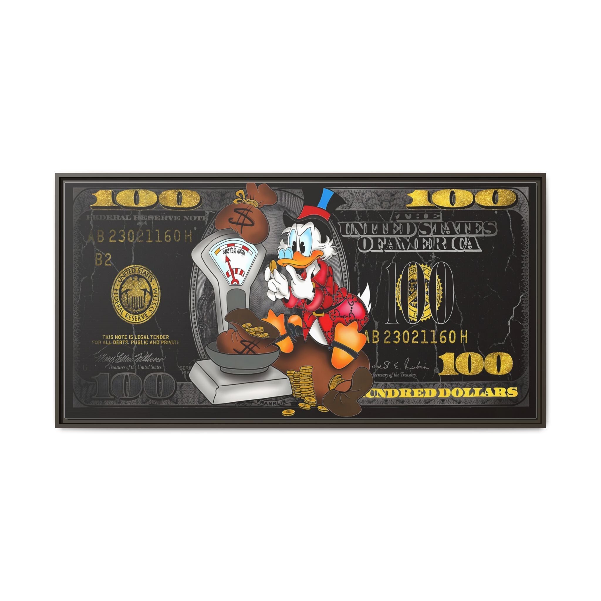 Wealth of Imagination: Disney Pop Art Economics, Financial Whimsy Visualization - Canvas Wall Art
