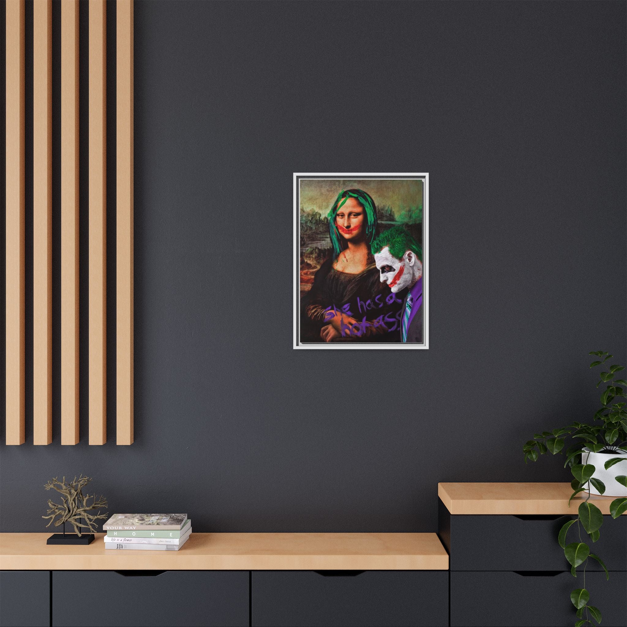 Mona Lisa Metamorphosis: Pop Culture Remix, Comic Book Reimagining - Canvas Wall Art