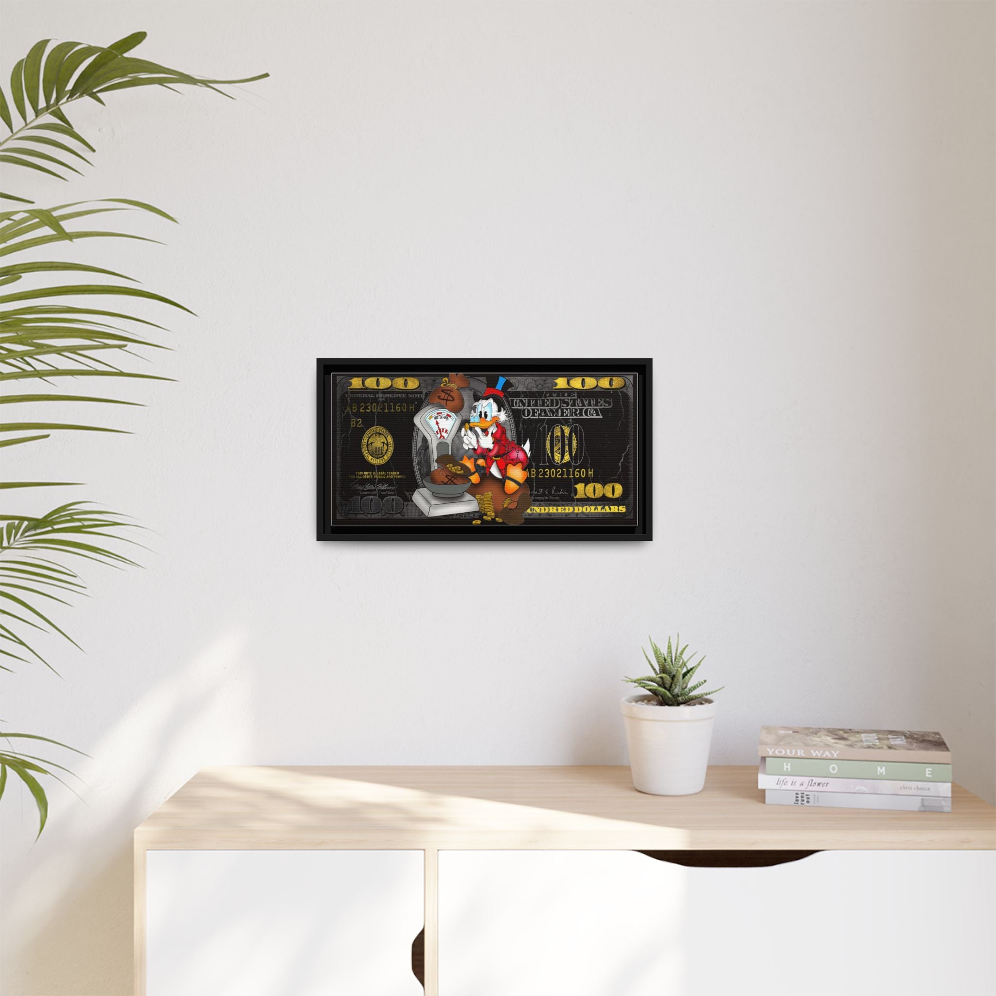 Wealth of Imagination: Disney Pop Art Economics, Financial Whimsy Visualization - Canvas Wall Art