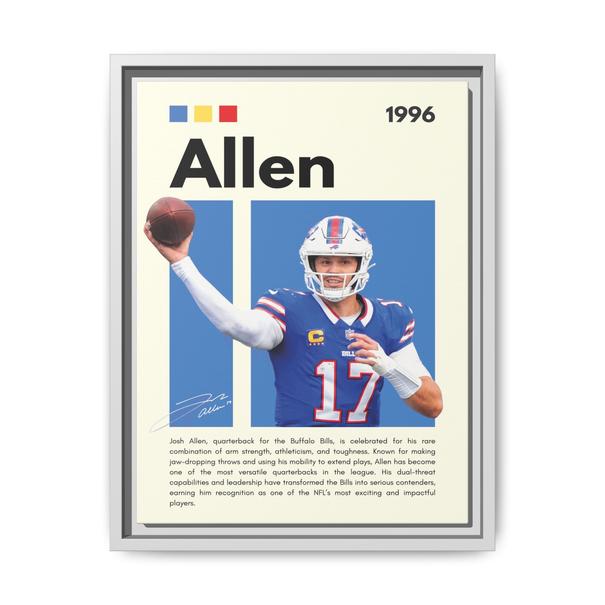 Josh Allen - Canvas Wall Art