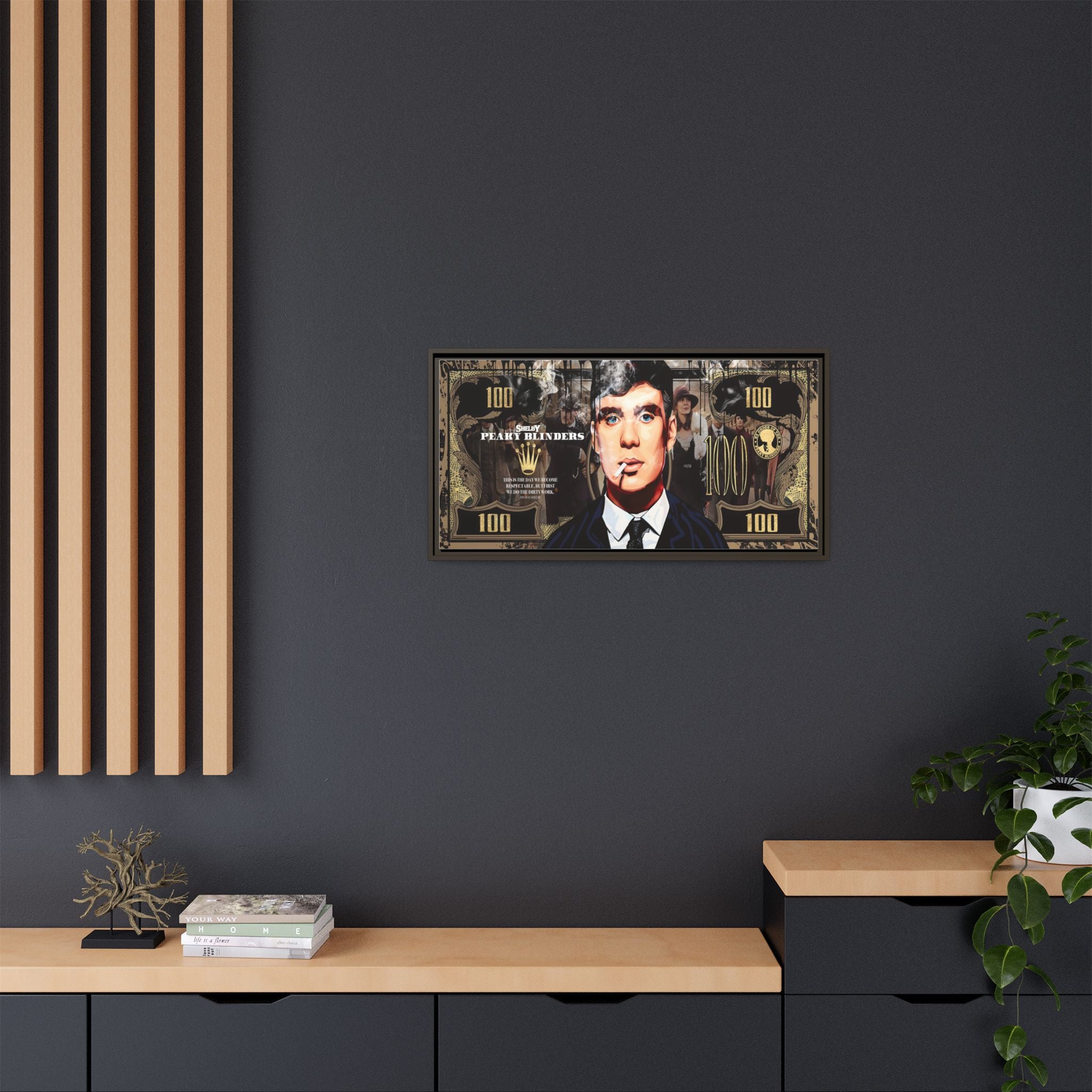Peaky Blinders Reign: Shelby Empire Rising, Vintage Gangster Art Portrait - Canvas Wall Art
