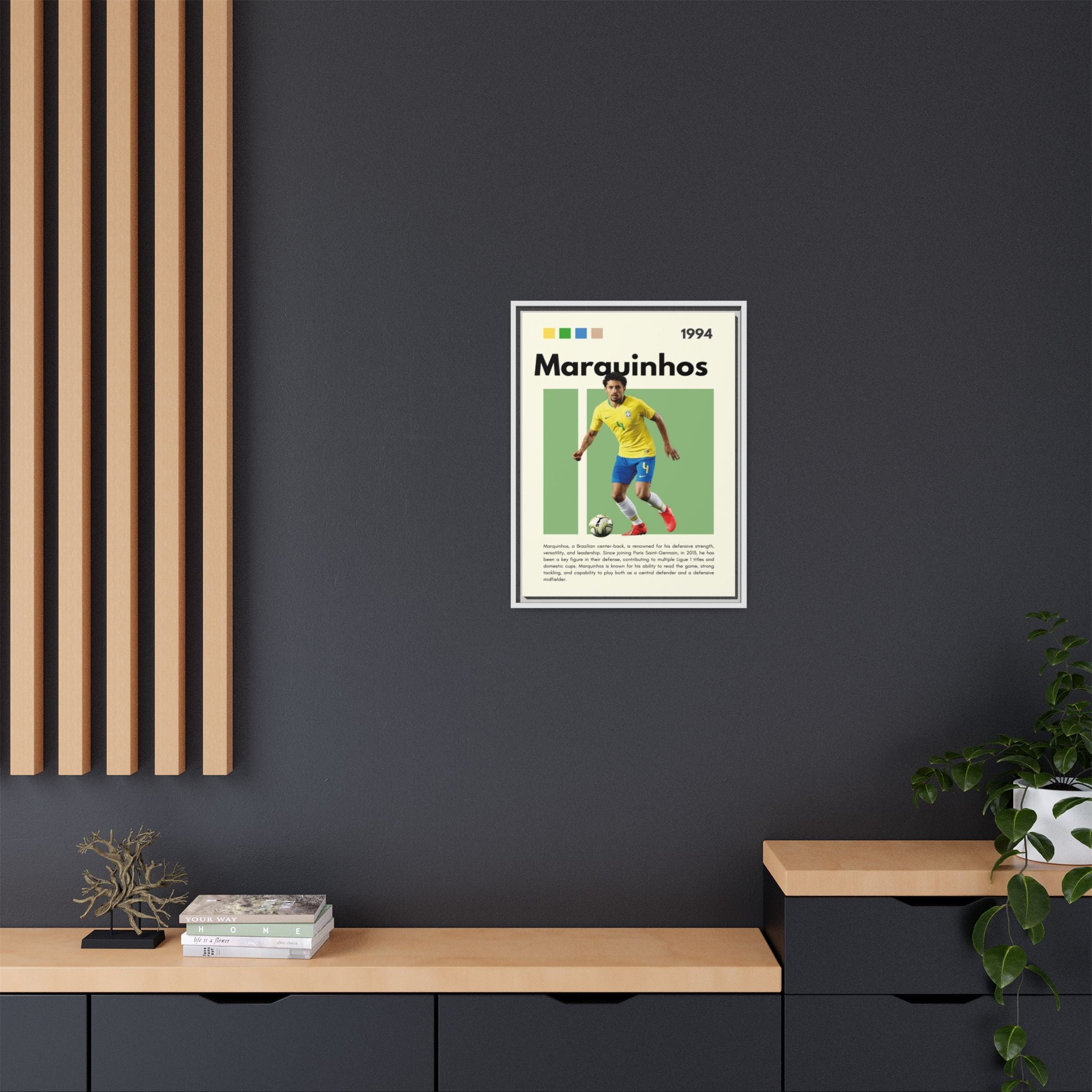 Marquinhos: Defensive Maestro - Canvas Wall Art