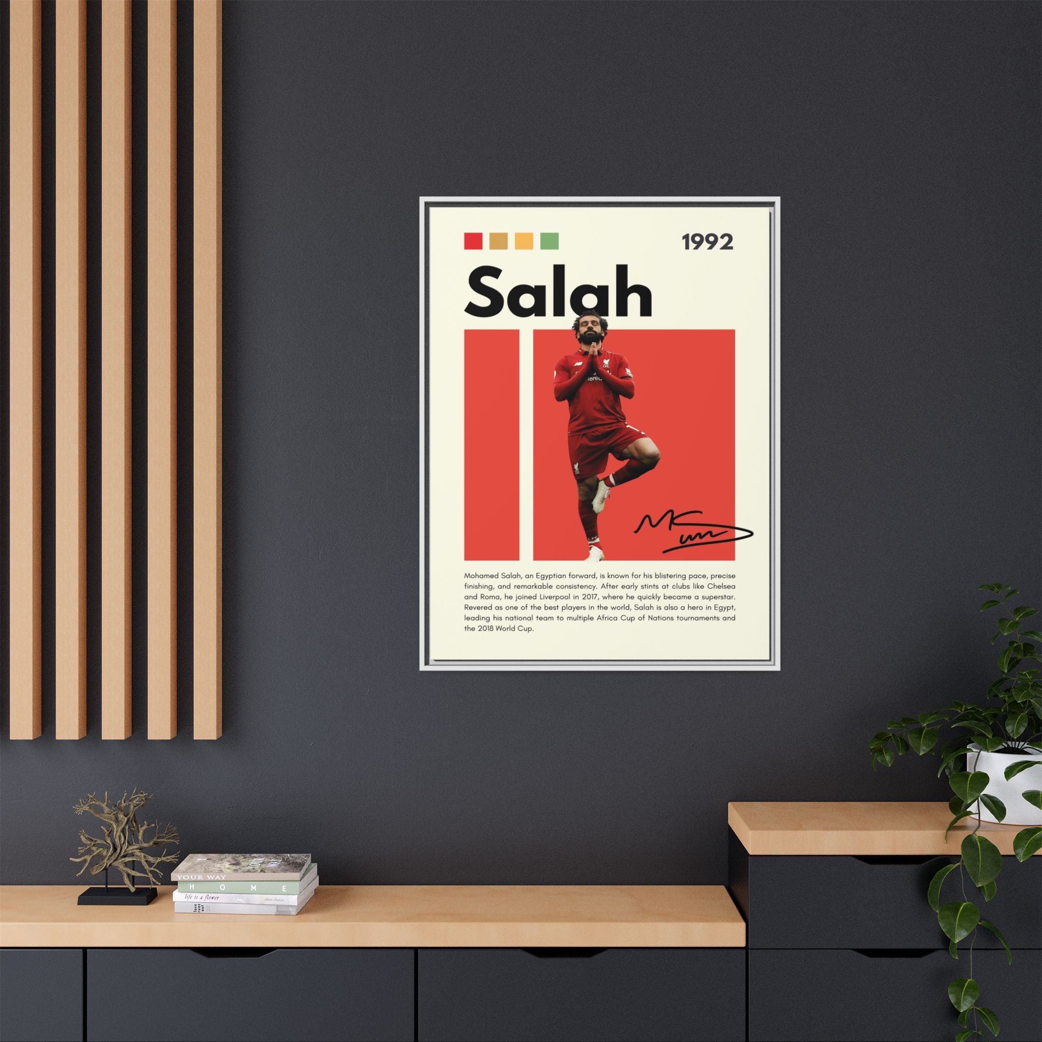 Mohamed Salah: Liverpool Legend
Egyptian King of Football
Salah's Blazing Red Journey
Iconic Forward - Canvas Wall Art