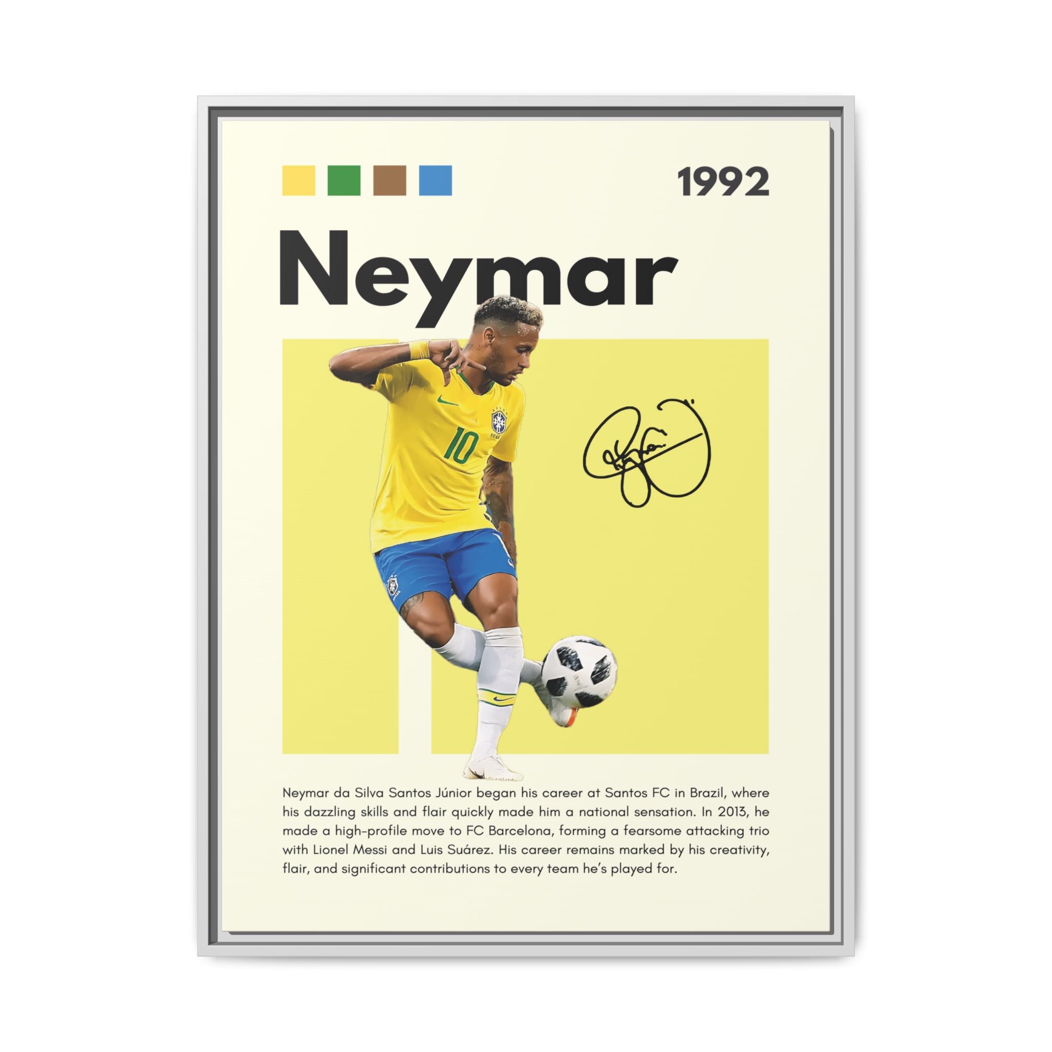 Neymar's Golden Moment - Canvas Wall Art