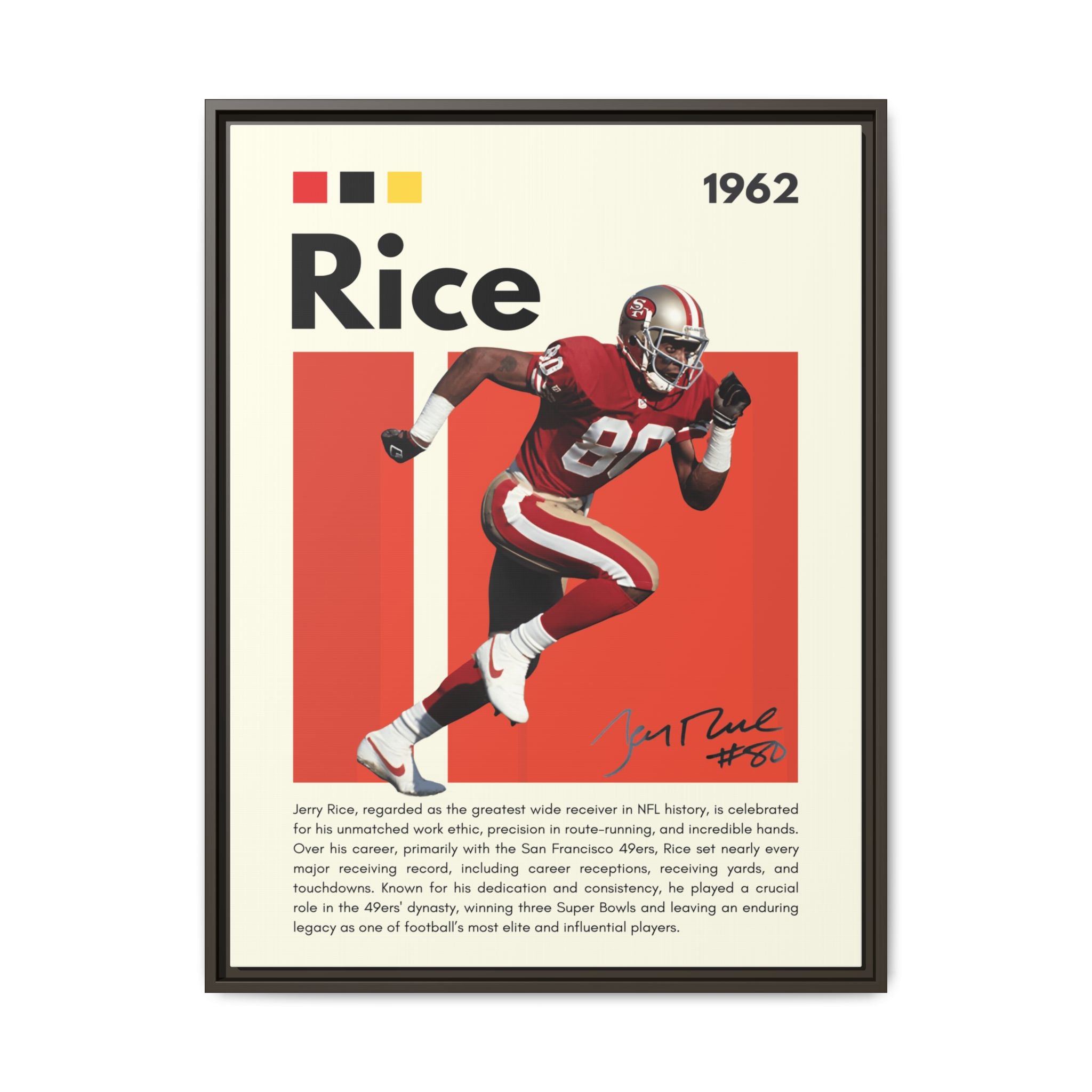 Jerry Rice: Gridiron Legend - Canvas Wall Art