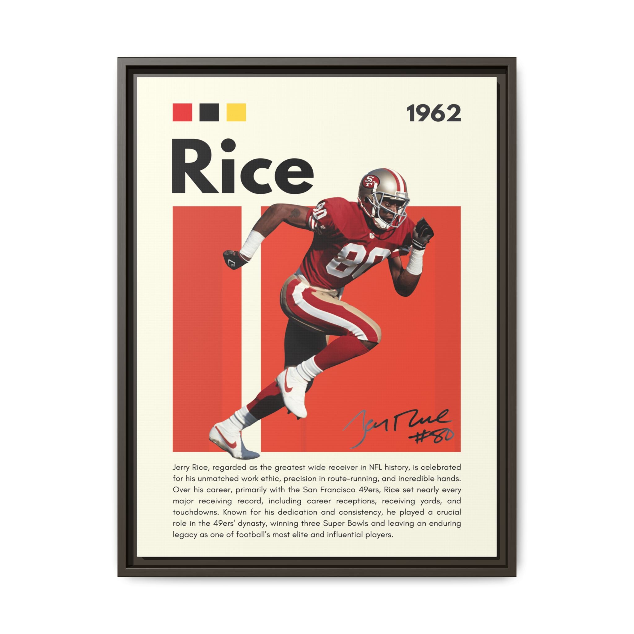 Jerry Rice: Gridiron Legend - Canvas Wall Art