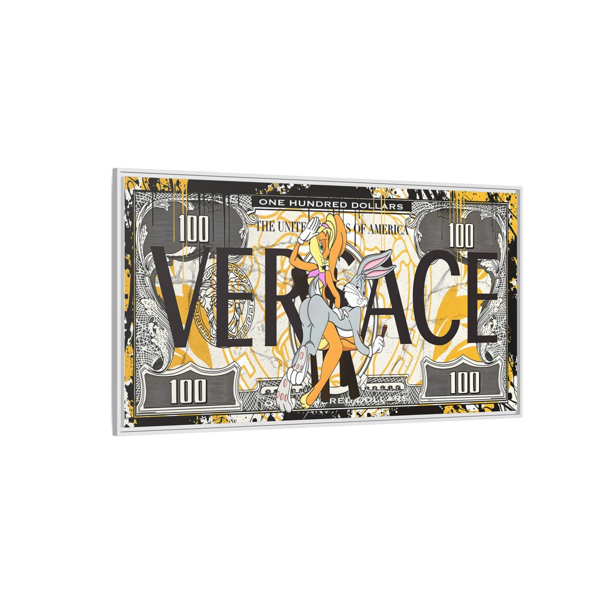 Bunny Benjamins: Pop Art Currency Remix, Looney Tunes Luxury Reimagined - Canvas Wall Art