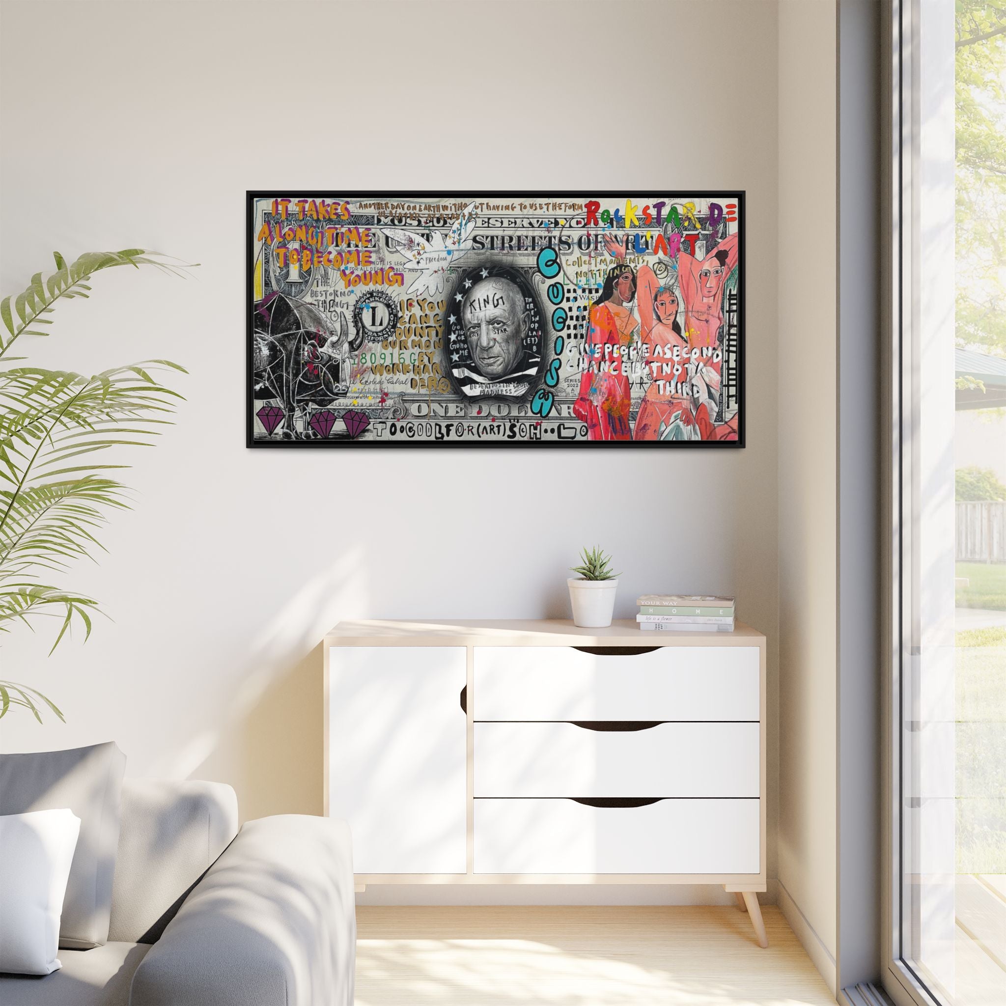 Cultural Remix: Pop Art Portrait, Street Art Legacy, Contemporary Expression - Canvas Wall Art