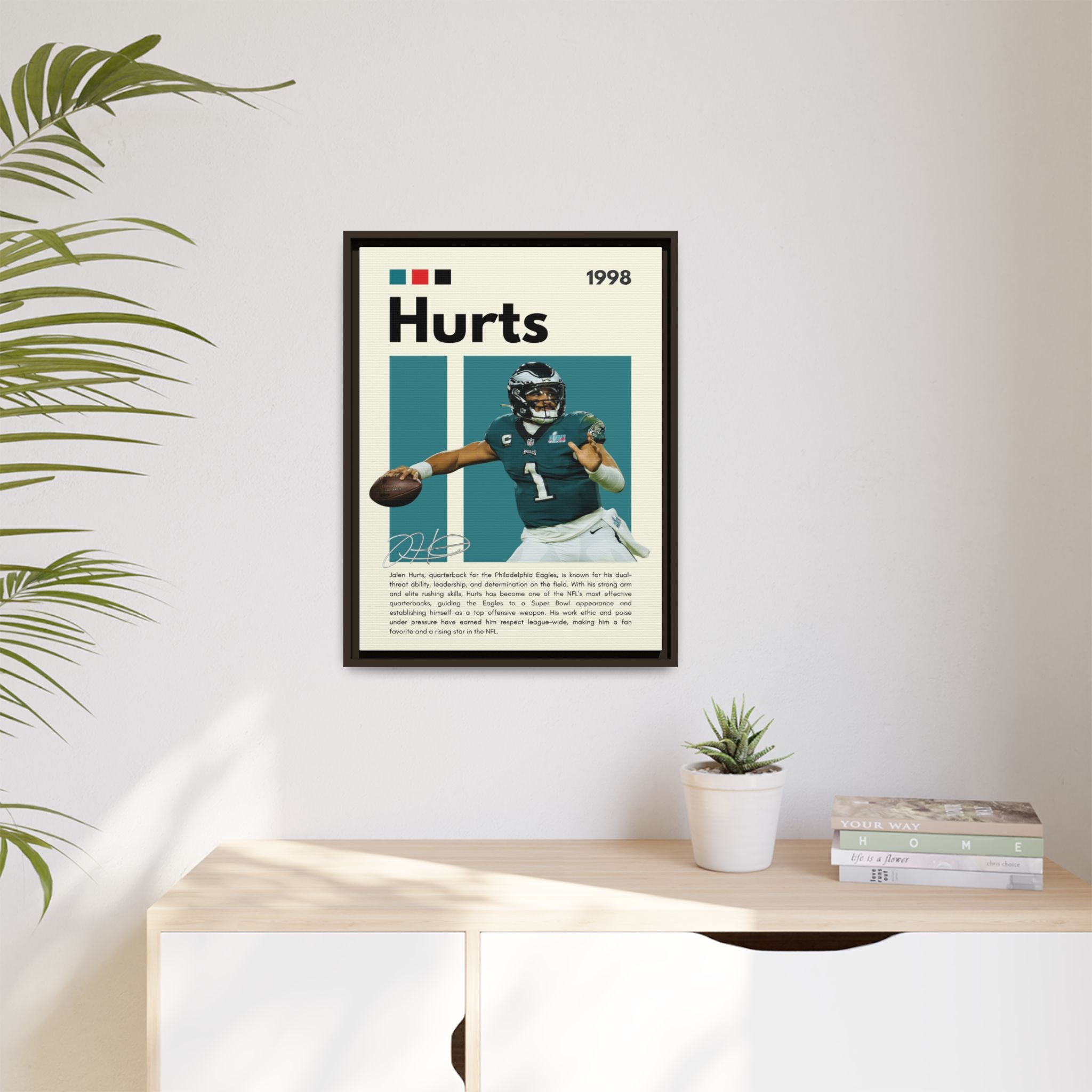 Quarterback's Triumph - Canvas Wall Art