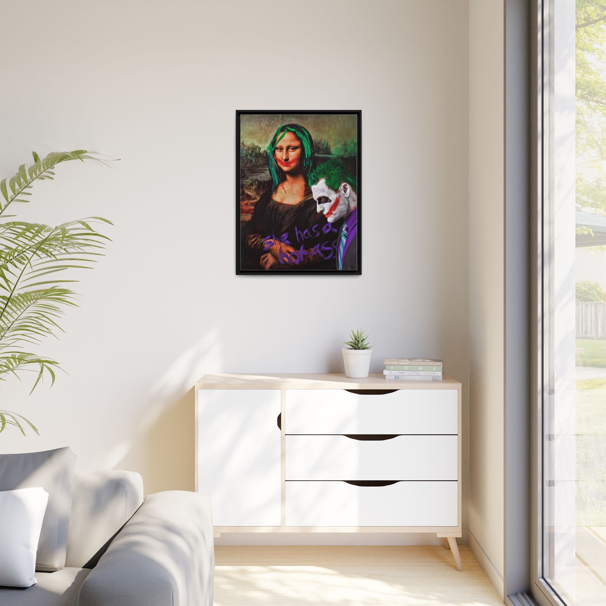 Mona Lisa Metamorphosis: Pop Culture Remix, Comic Book Reimagining - Canvas Wall Art