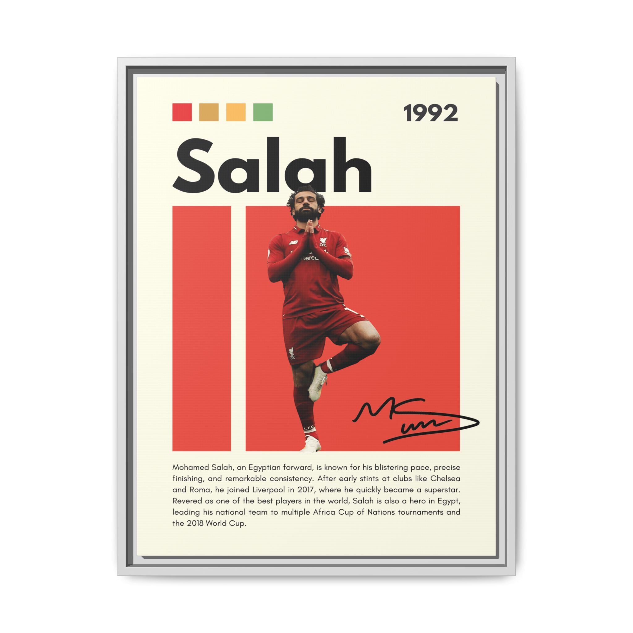 Mohamed Salah: Liverpool Legend
Egyptian King of Football
Salah's Blazing Red Journey
Iconic Forward - Canvas Wall Art