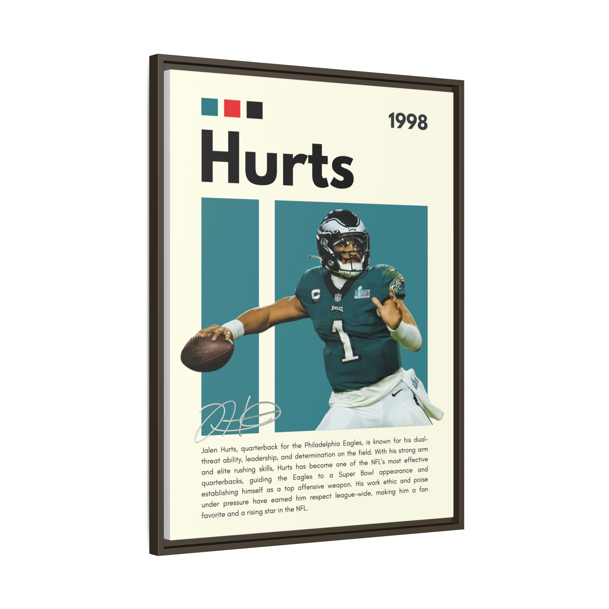 Quarterback's Triumph - Canvas Wall Art