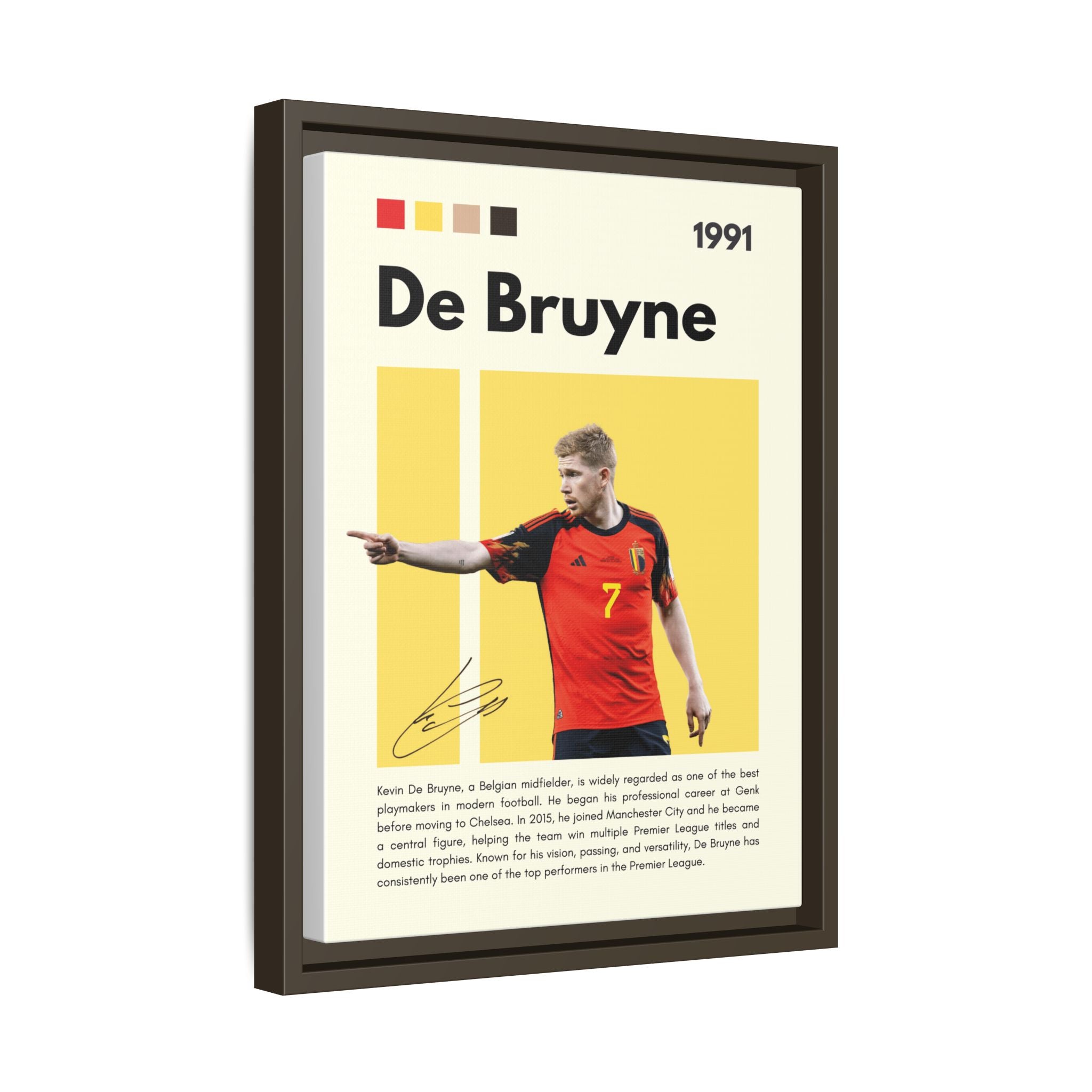 De Bruyne: Football's Maestro - Canvas Wall Art
