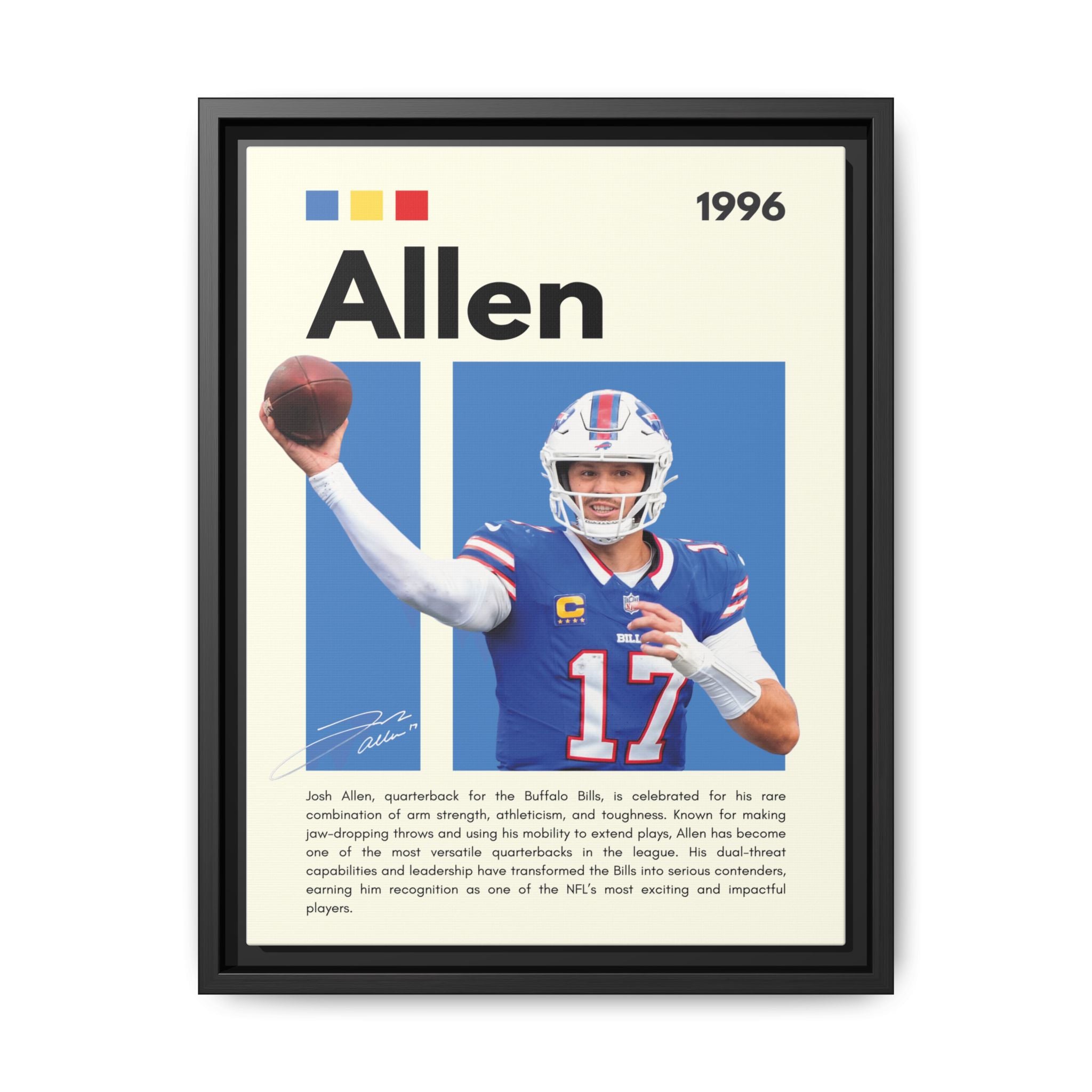 Josh Allen - Canvas Wall Art